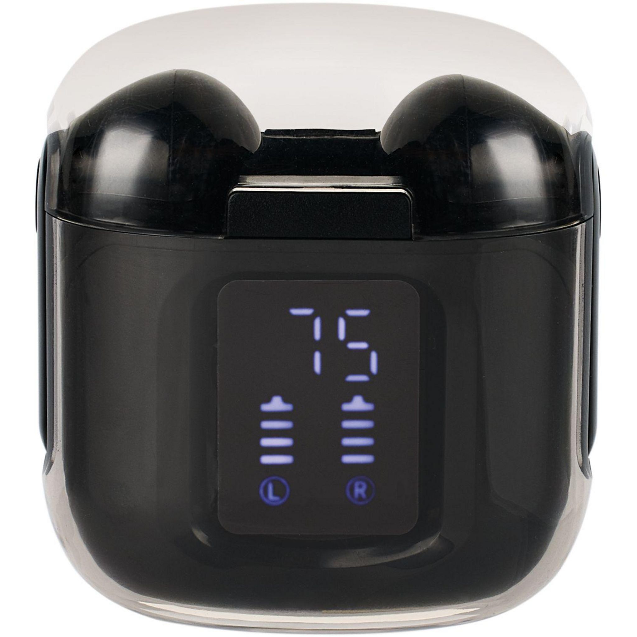 Voir la diapositive 1 : QILIVE Écouteurs Q1613 TWS - Transparent Noir