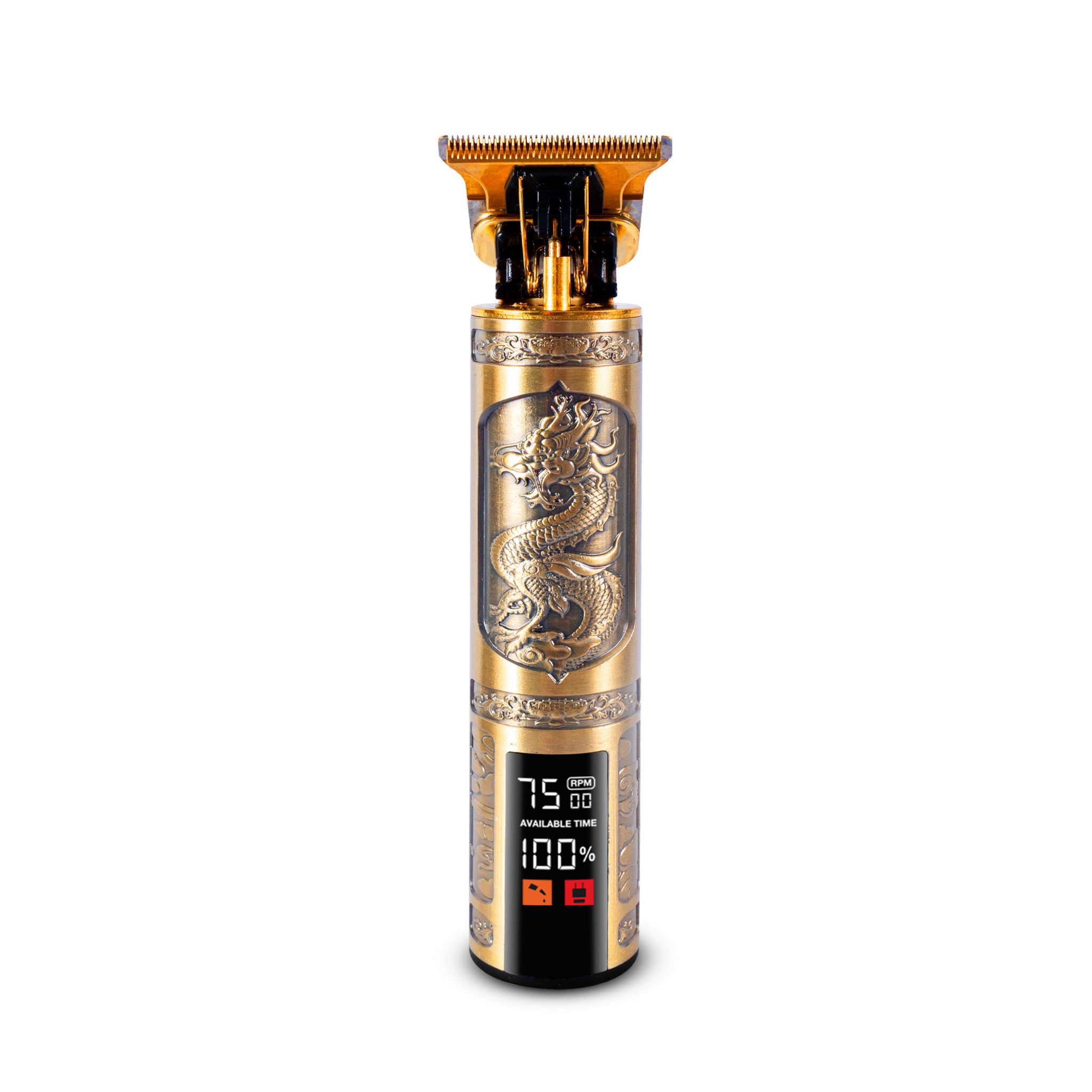 Voir la diapositive 3 : BECKER SHAVES & TRIMS Tondeuse cheveux et barbe DRAGON - Or