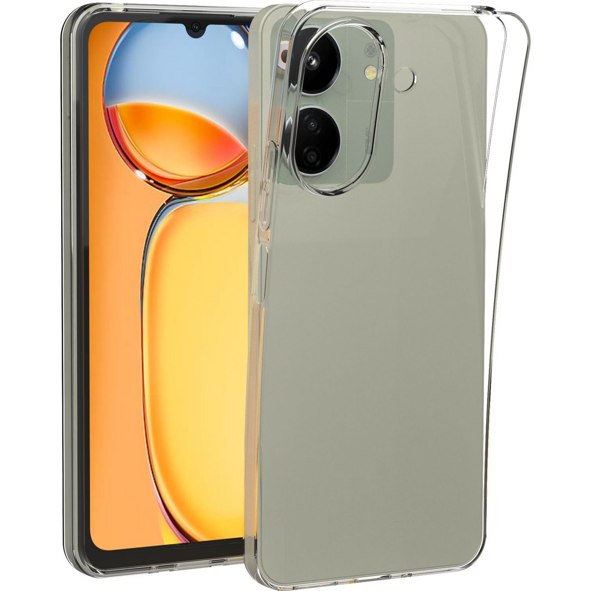 QILIVE Coque pour Xiaomi Redmi 13C - Transparente