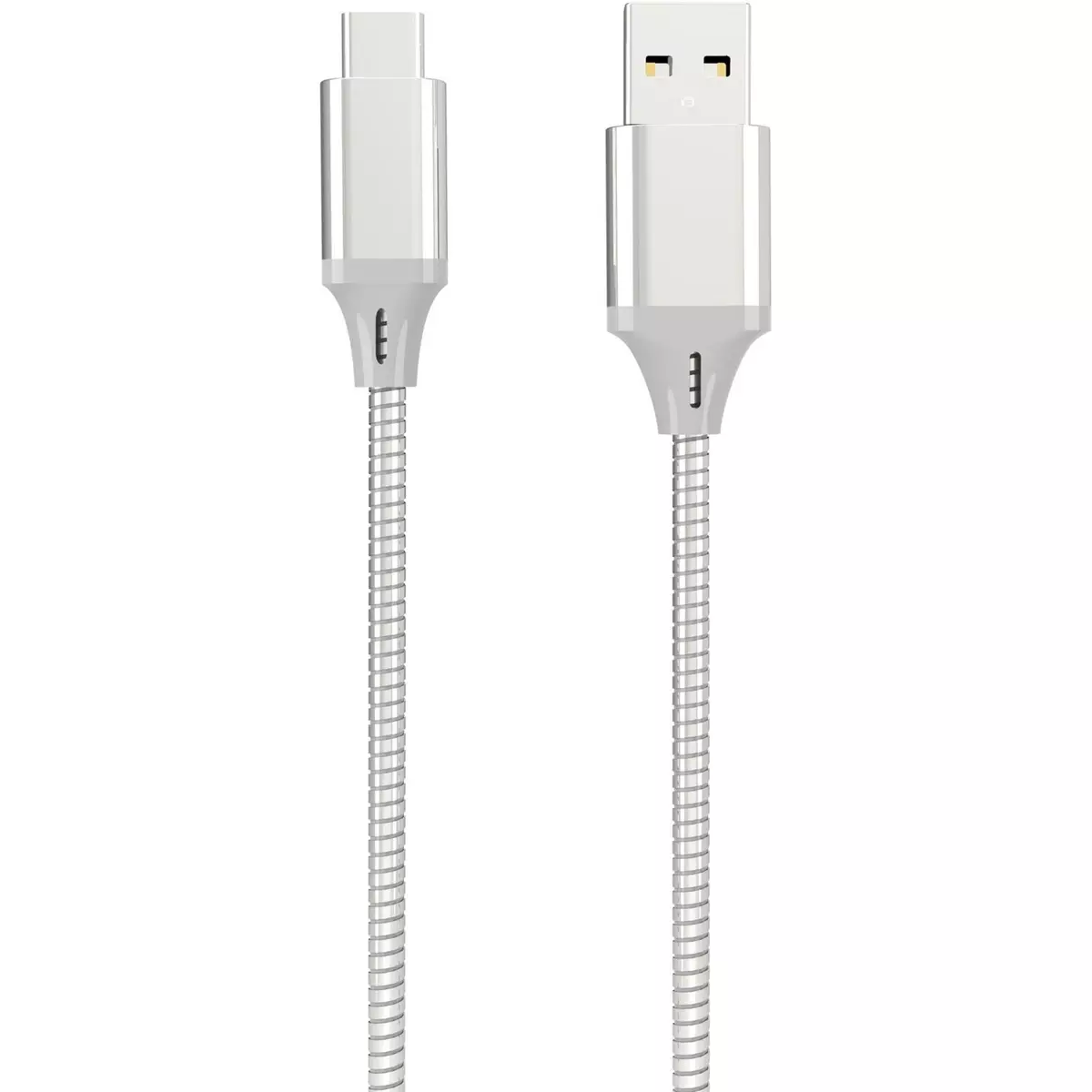 QILIVE Câble USB A/USB C Métal - Gris