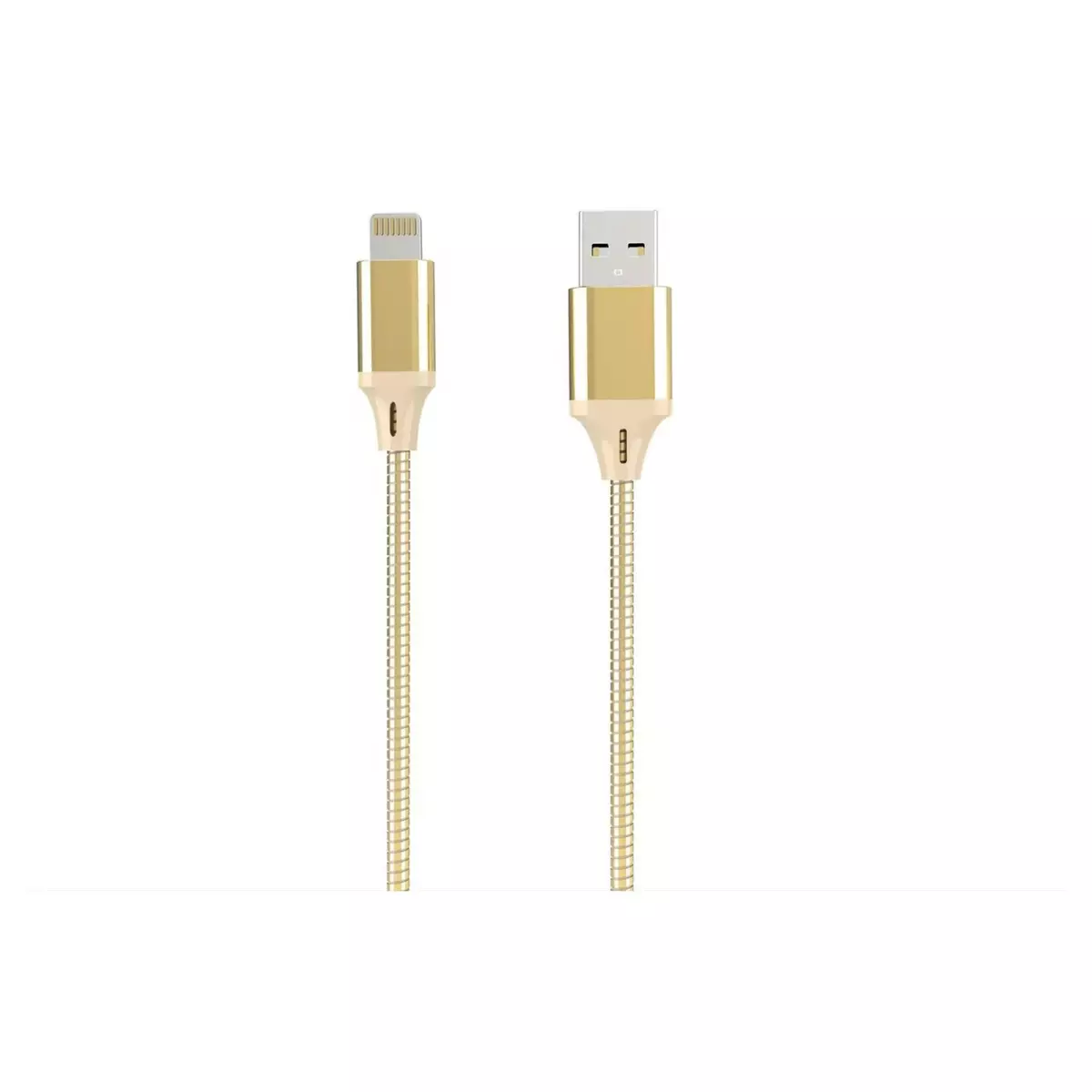 QILIVE Câble USB A/Lightning Métal - Or