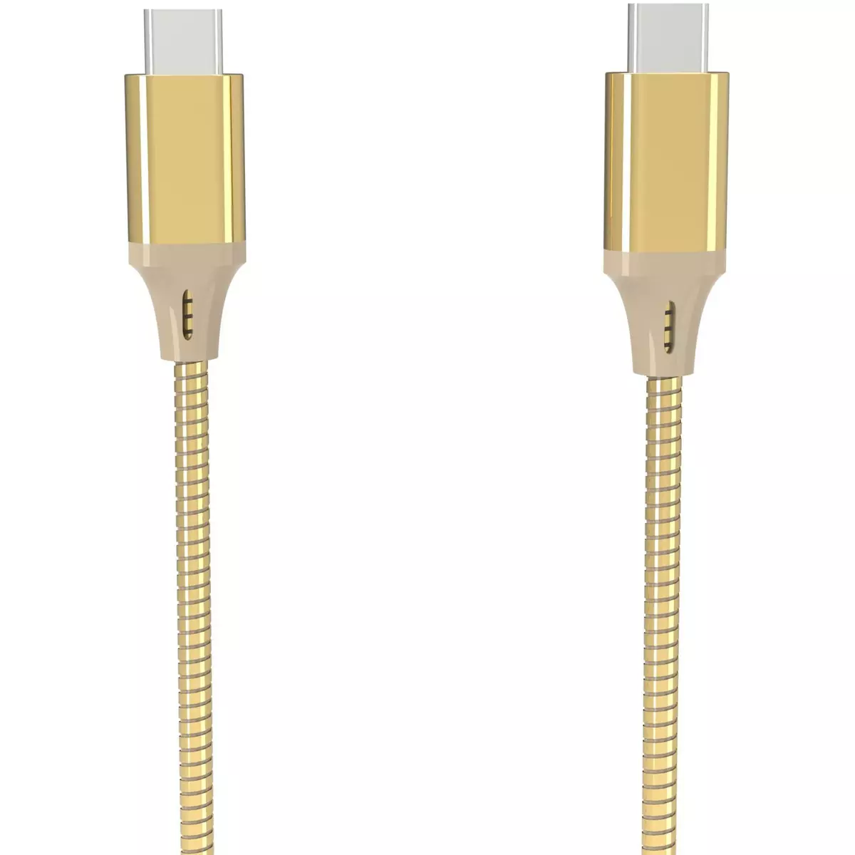 QILIVE Câble USB C/USB C Métal - Or
