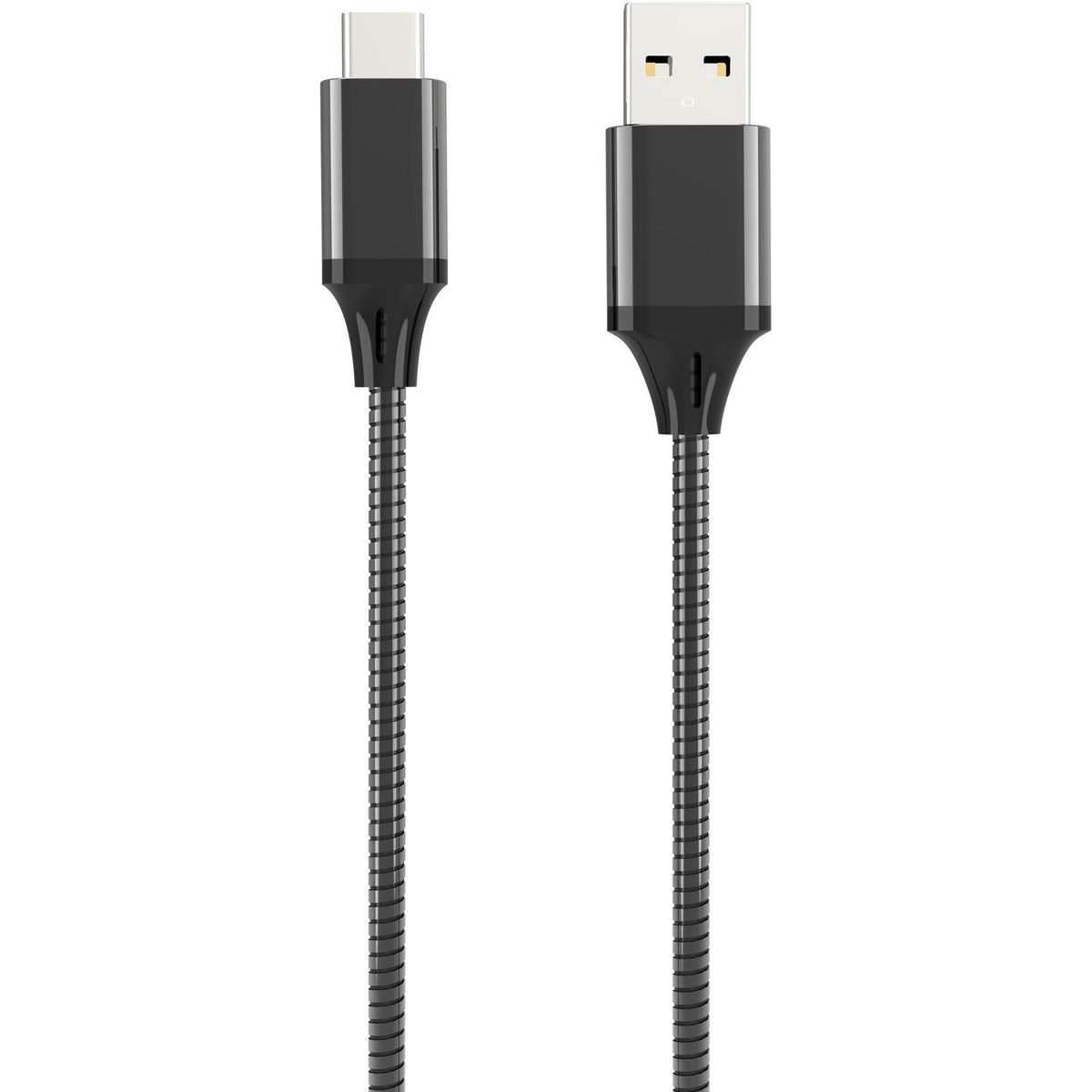 QILIVE Câble USB A/USB C Métal - Noir 