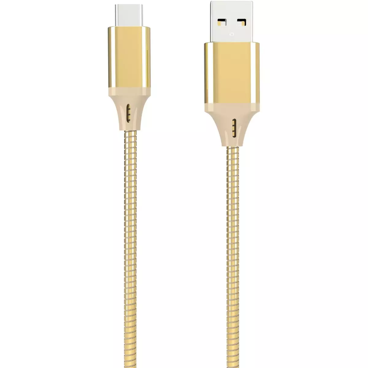 QILIVE Câble USB A/USB C Métal - Or