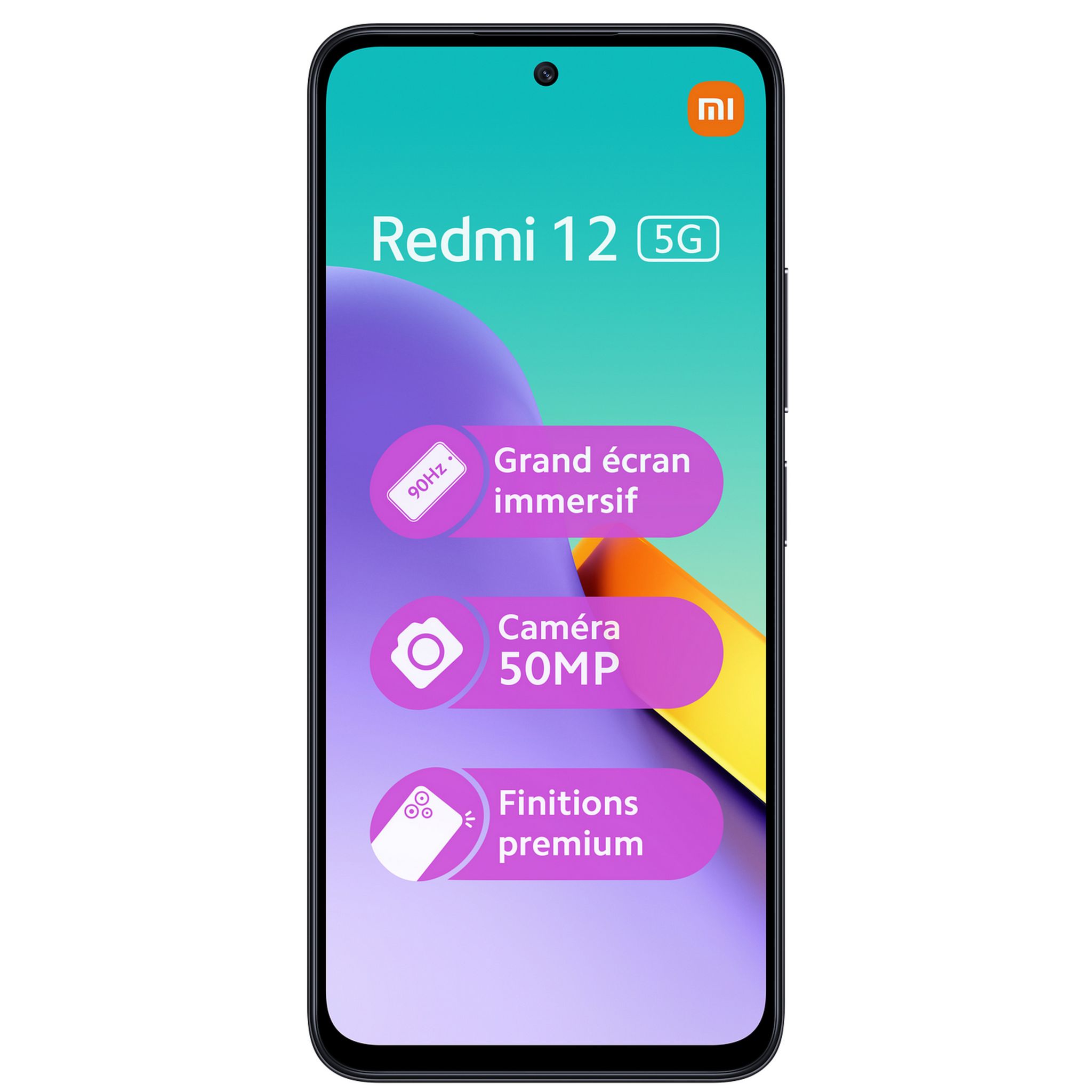 Voir la diapositive 2 : XIAOMI Redmi 12 5G 256 Go - Noir