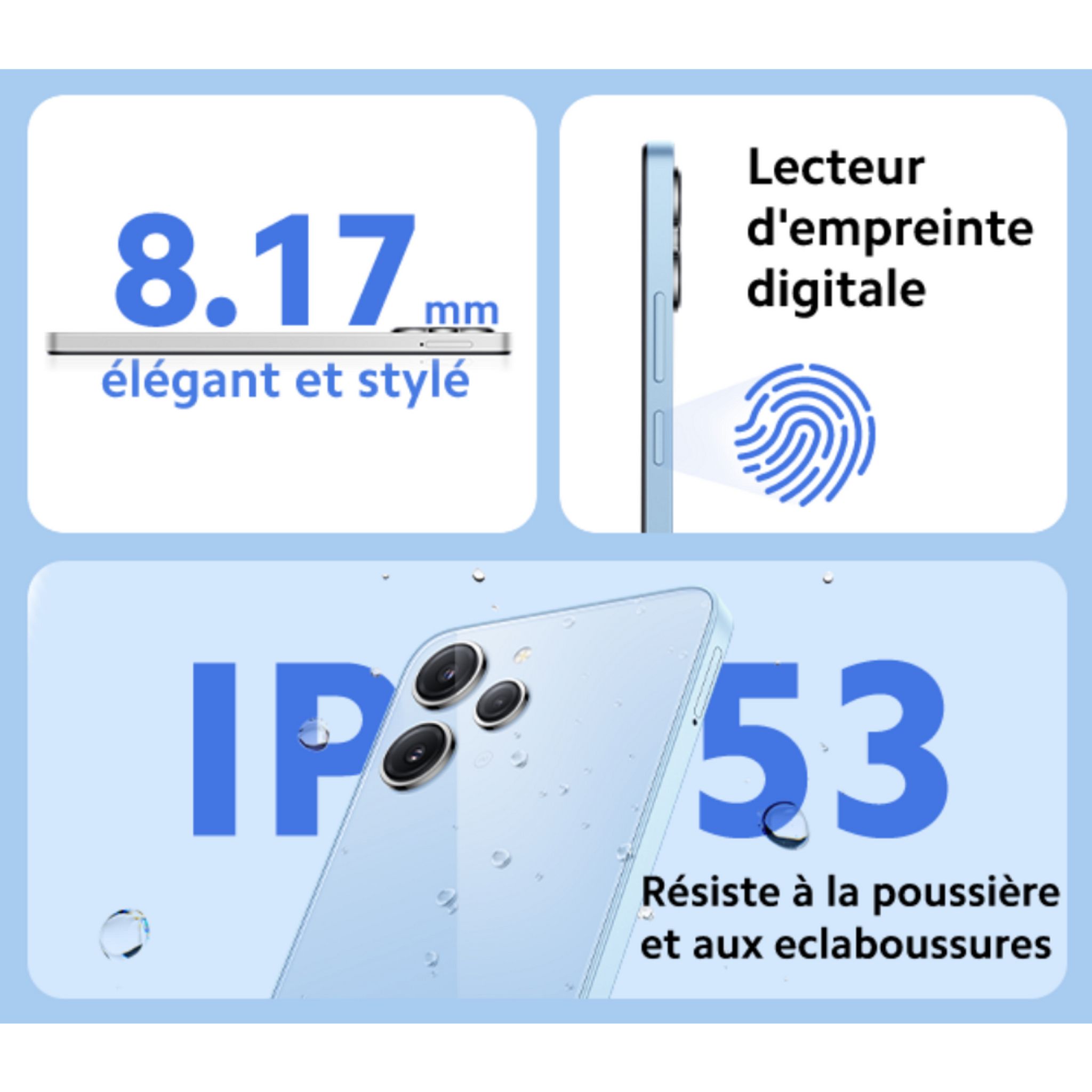 Voir la diapositive 6 : XIAOMI Redmi 12 5G 256 Go - Noir