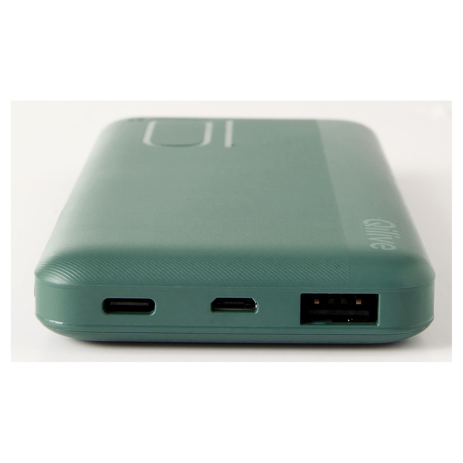 Voir la diapositive 2 : QILIVE Batterie de secours 10 000 mAh 15W - Vert