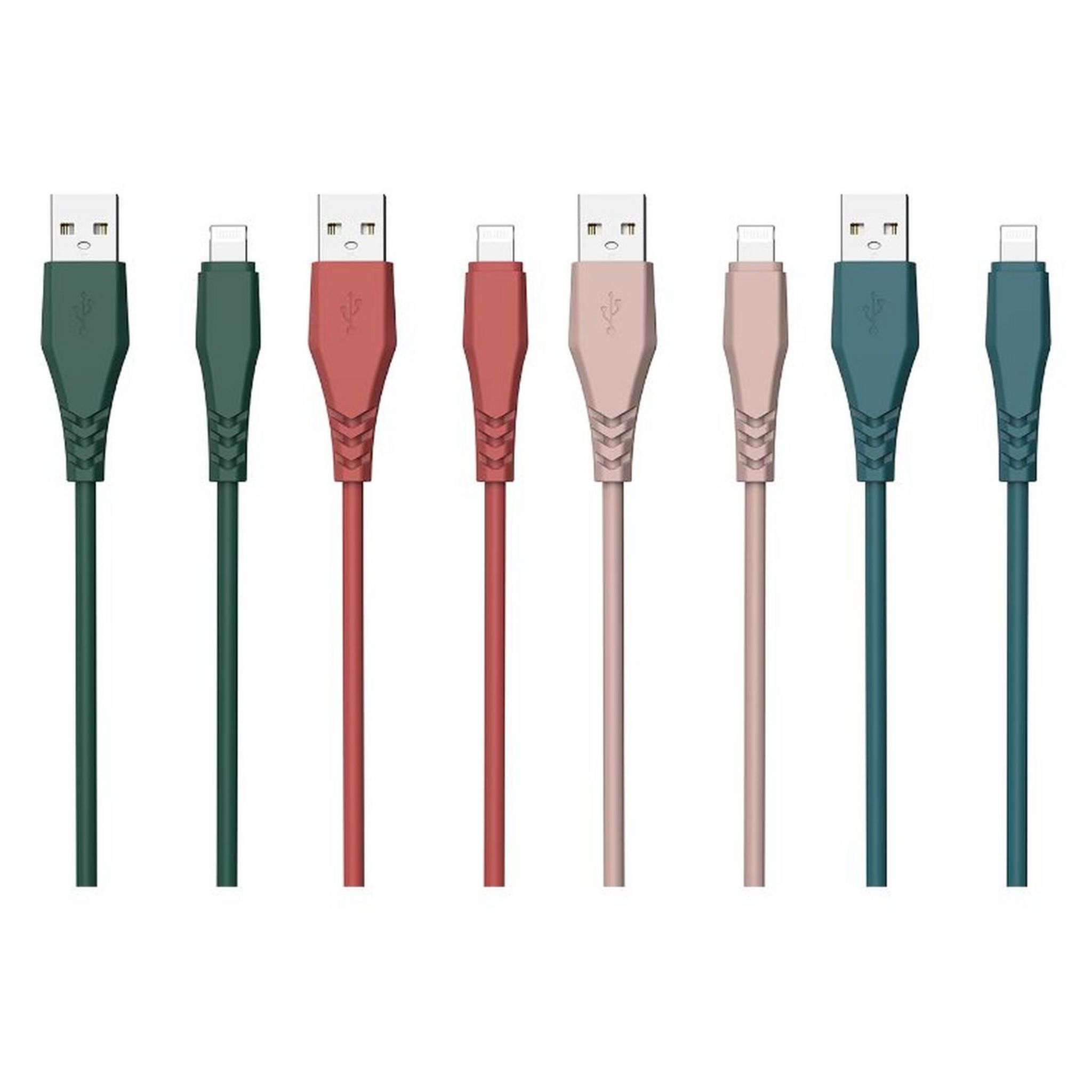 Voir la diapositive 2 : QILIVE Câble USB A/Lightning MFI - Vert