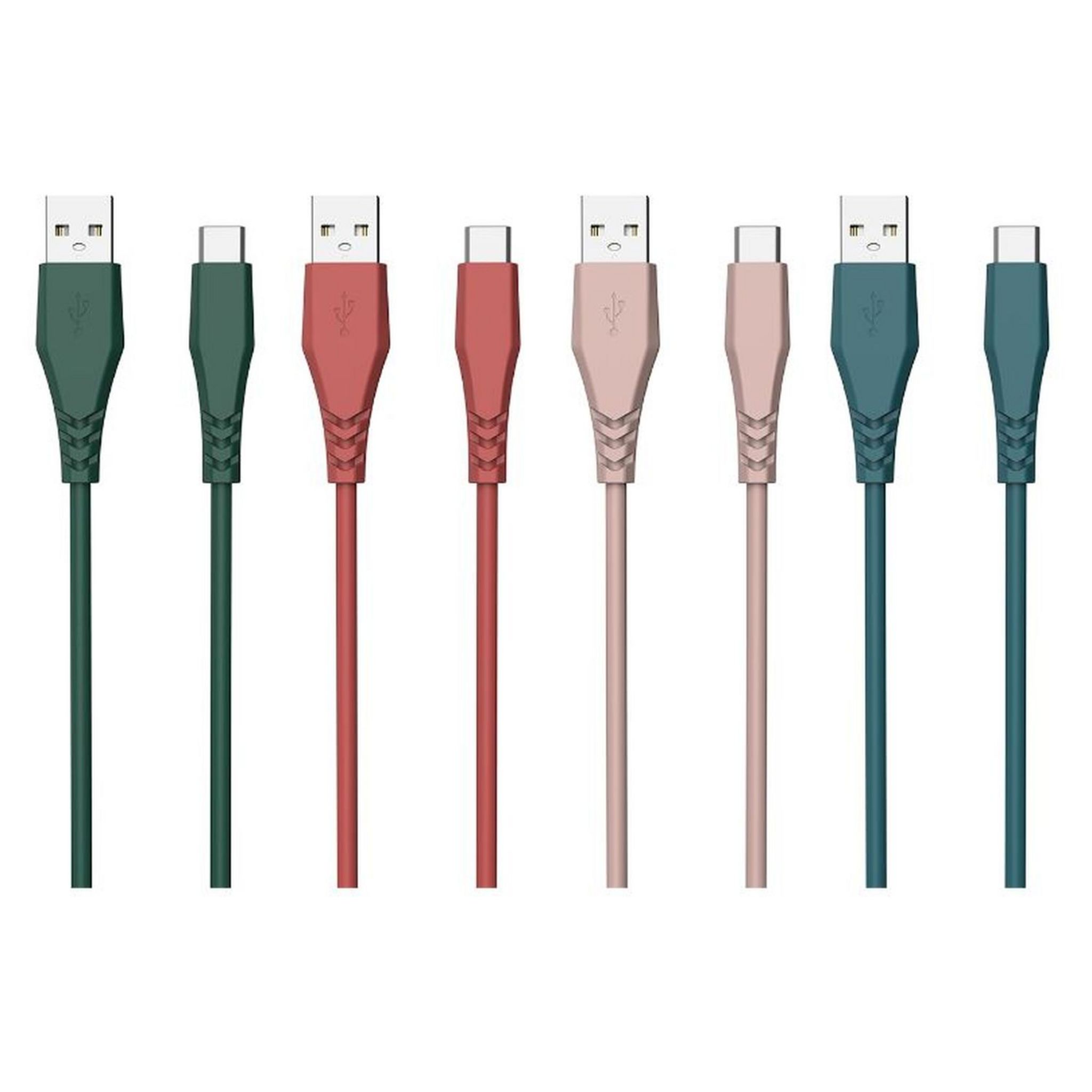 Voir la diapositive 2 : QILIVE Câble USB A / USB C - Rouge