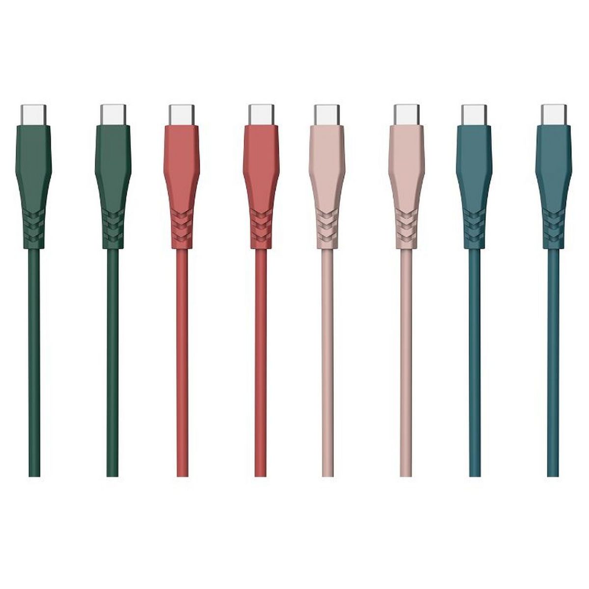 QILIVE Câble USB C/USB C - Rouge