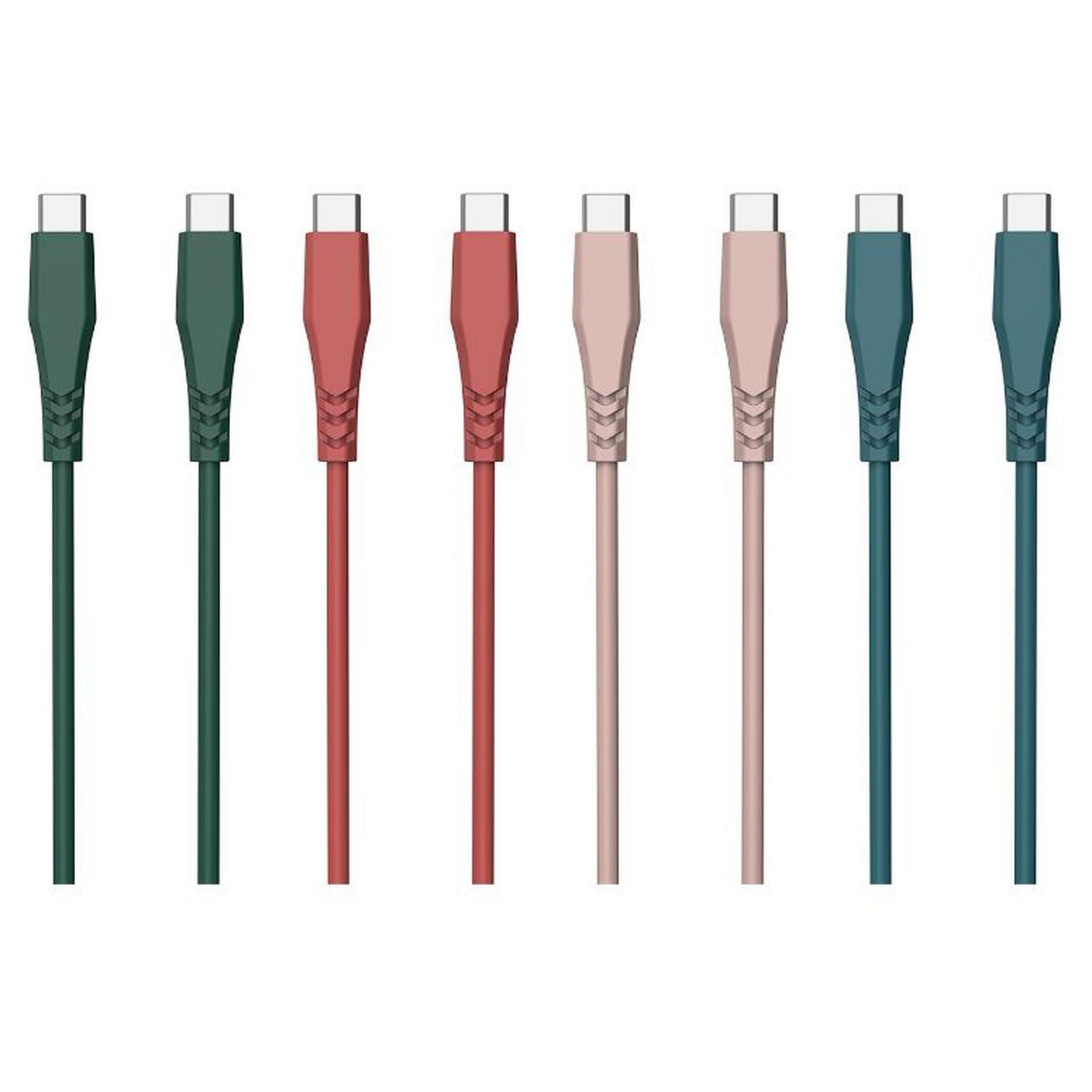 Voir la diapositive 2 : QILIVE Câble USB C/USB C - Rouge