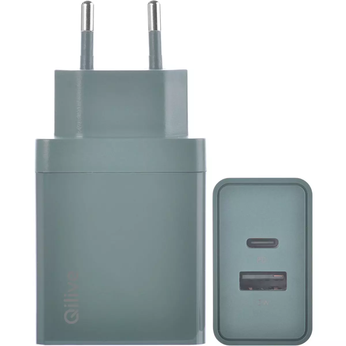 QILIVE Chargeur USB A+USB C 30W - Vert 