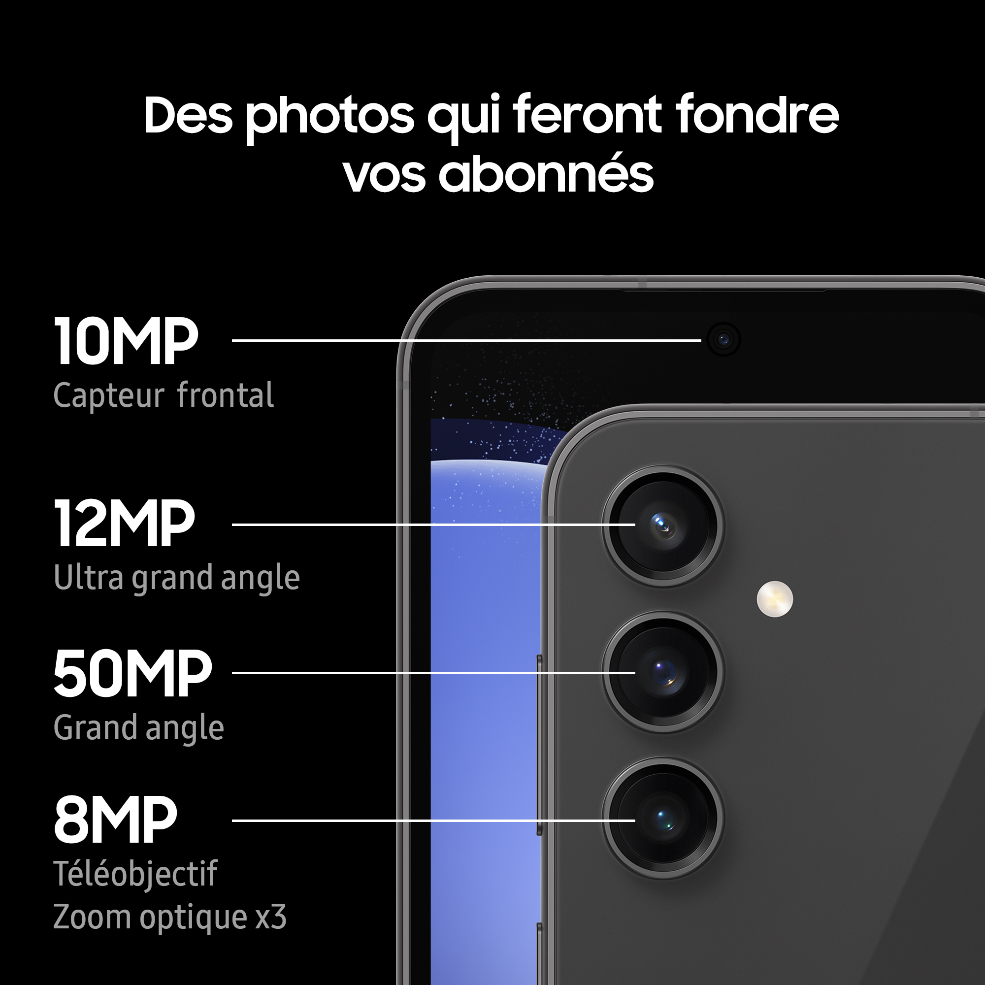 Voir la diapositive 5 : SAMSUNG Galaxy S23 FE Smartphone avec Galaxy AI 128 Go - Violet