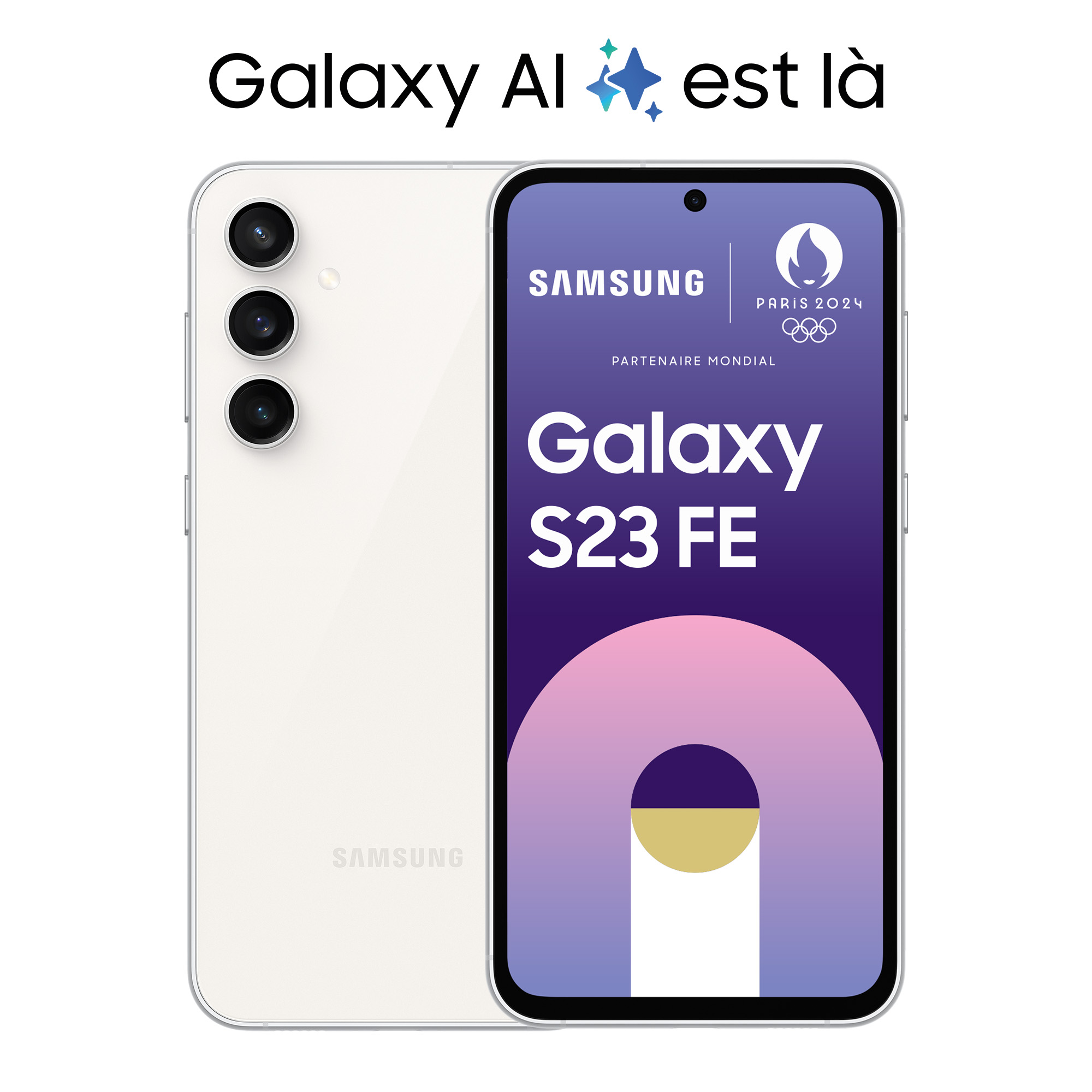 Voir la diapositive 2 : SAMSUNG Galaxy S23 FE Smartphone avec Galaxy AI 128 Go - Crème