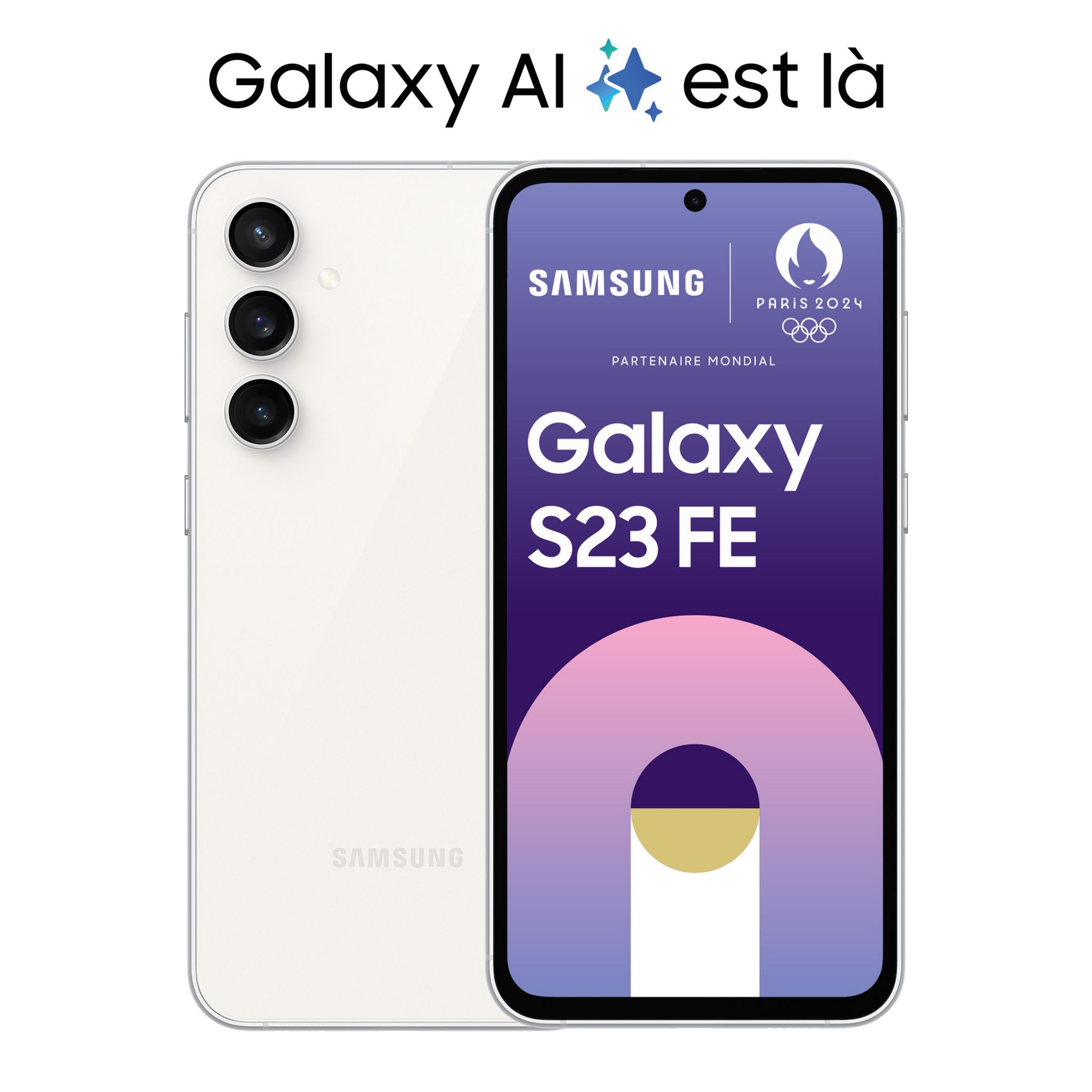 Voir la diapositive 2 : SAMSUNG Galaxy S23 FE Smartphone avec Galaxy AI 128 Go - Crème