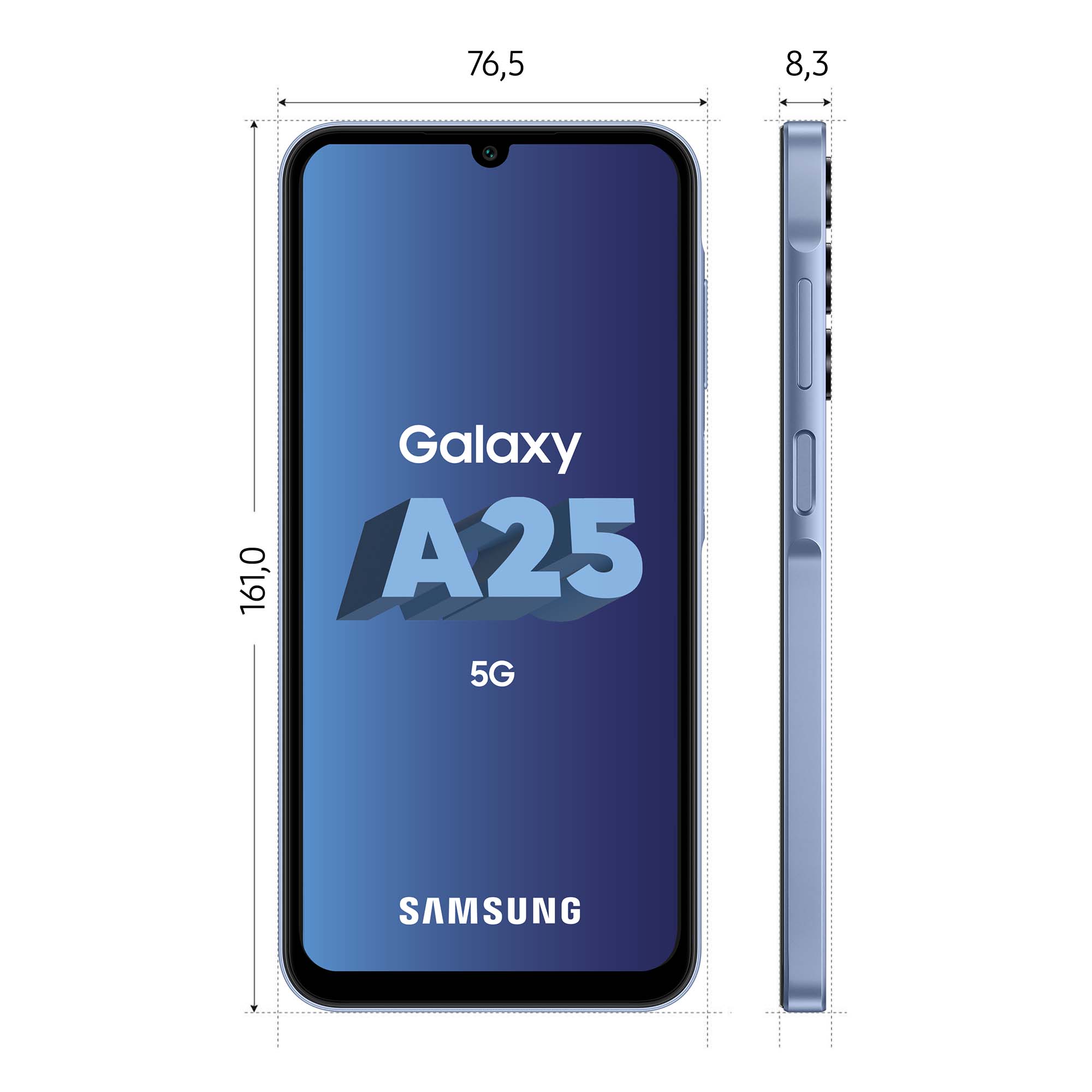 Voir la diapositive 4 : SAMSUNG Galaxy A25 5G 128 Go - Bleu