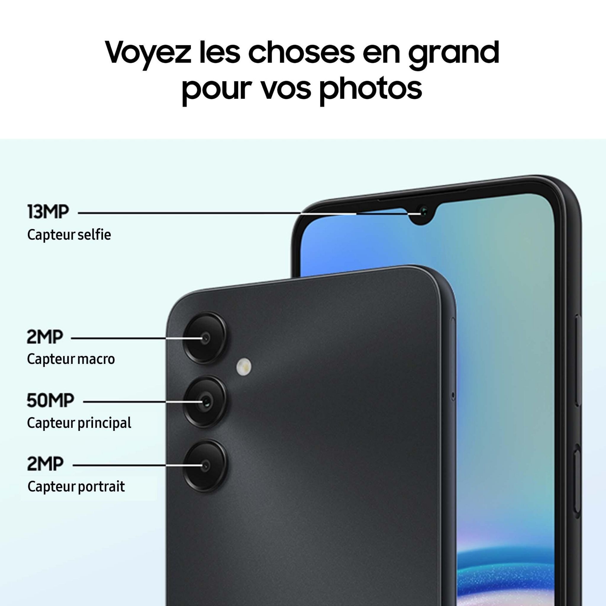 Voir la diapositive 6 : SAMSUNG Galaxy A05S 64 GB - Noir