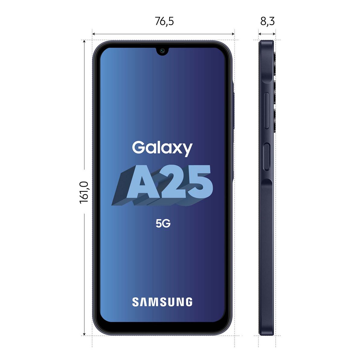 SAMSUNG Galaxy A25 5G 256 Go - Bleu nuit