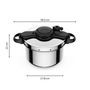 Voir la diapositive 7 : TEFAL Autocuiseur 7.5 L Clipso Minut Easy tous feux dont induction