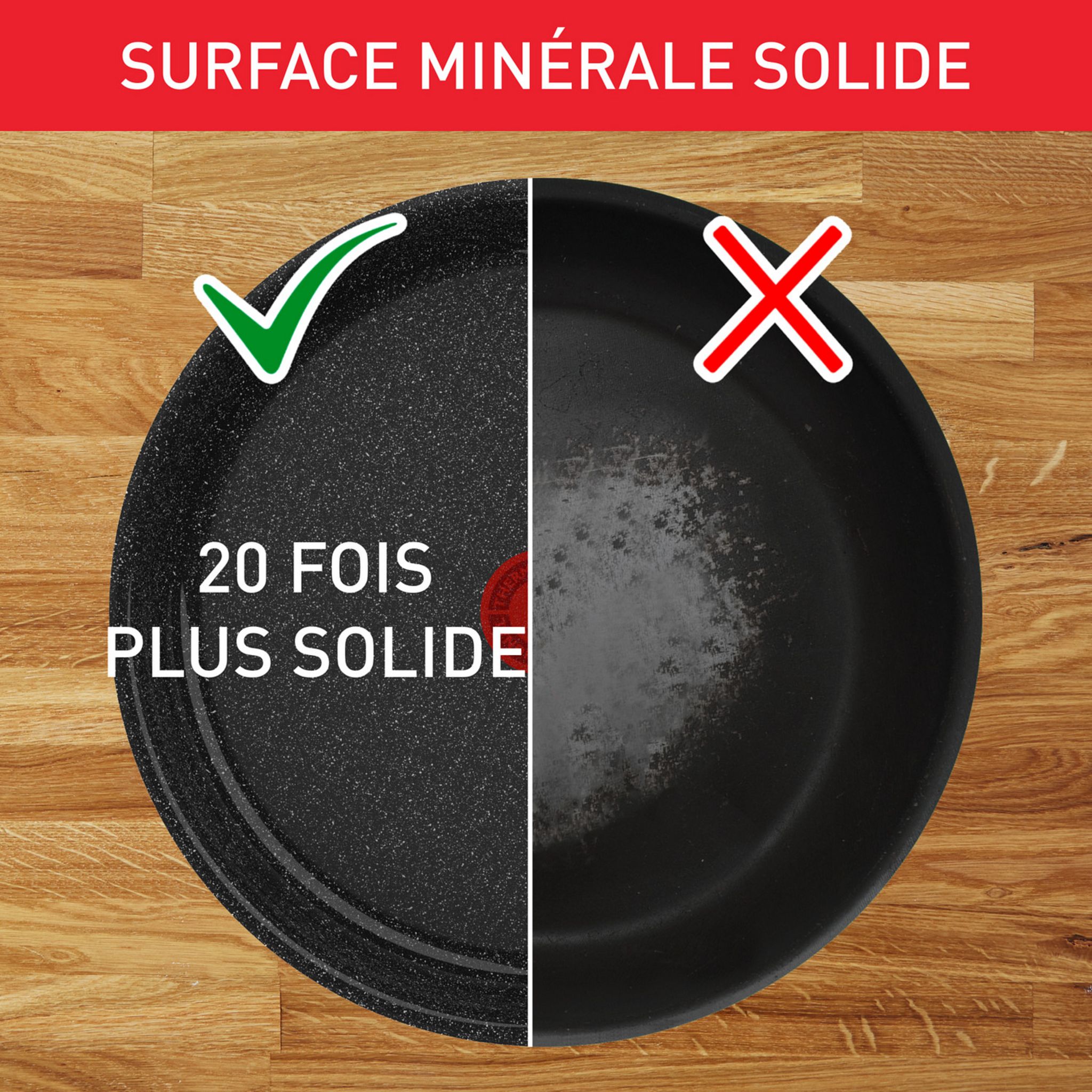 Voir la diapositive 5 : TEFAL Poêle céramique 26 cm tous feux dont induction INGENIO INTENS CERAM