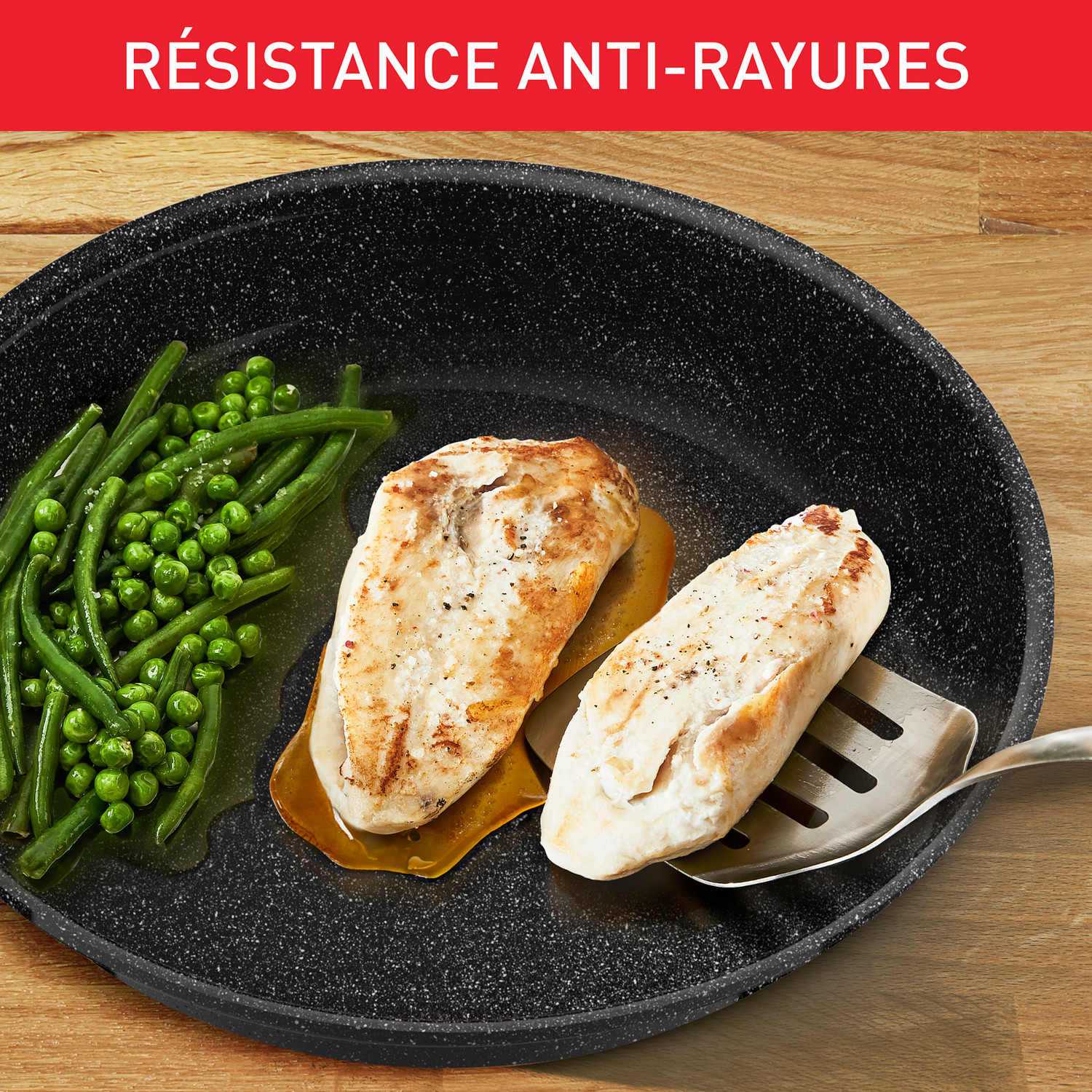 Voir la diapositive 6 : TEFAL Poêle céramique 24 cm tous feux dont induction INGENIO INTENS CERAM