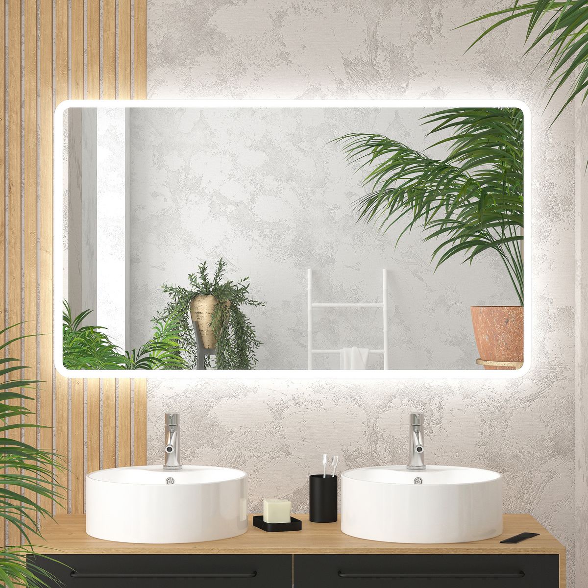 AURLANE Miroir START LED 120x70