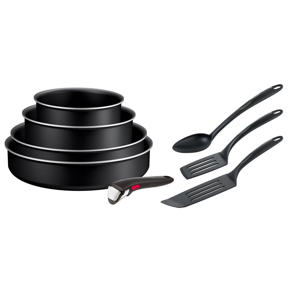 TEFAL Batterie de cuisine 8 pièces tous feux dont induction INGENIO GENEROUS COOK