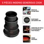 Voir la diapositive 2 : TEFAL Batterie de cuisine 8 pièces tous feux dont induction INGENIO GENEROUS COOK