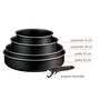 Voir la diapositive 7 : TEFAL Batterie de cuisine 8 pièces tous feux dont induction INGENIO GENEROUS COOK