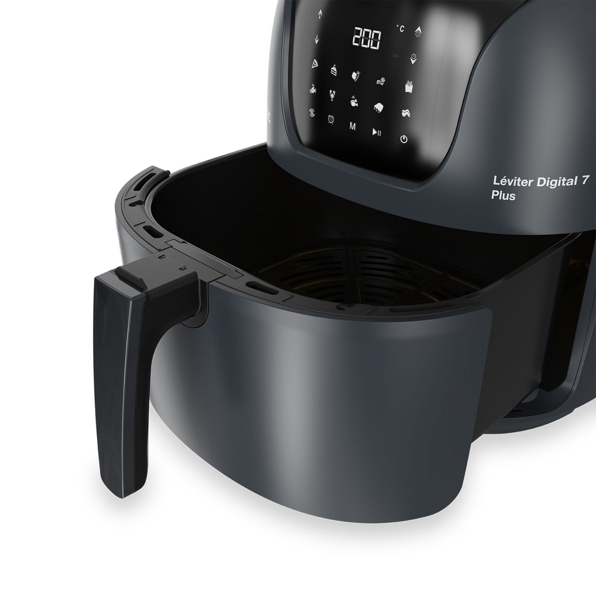 Voir la diapositive 4 : SOLAC Friteuse sans huile à air chaud FA1800D - Noir