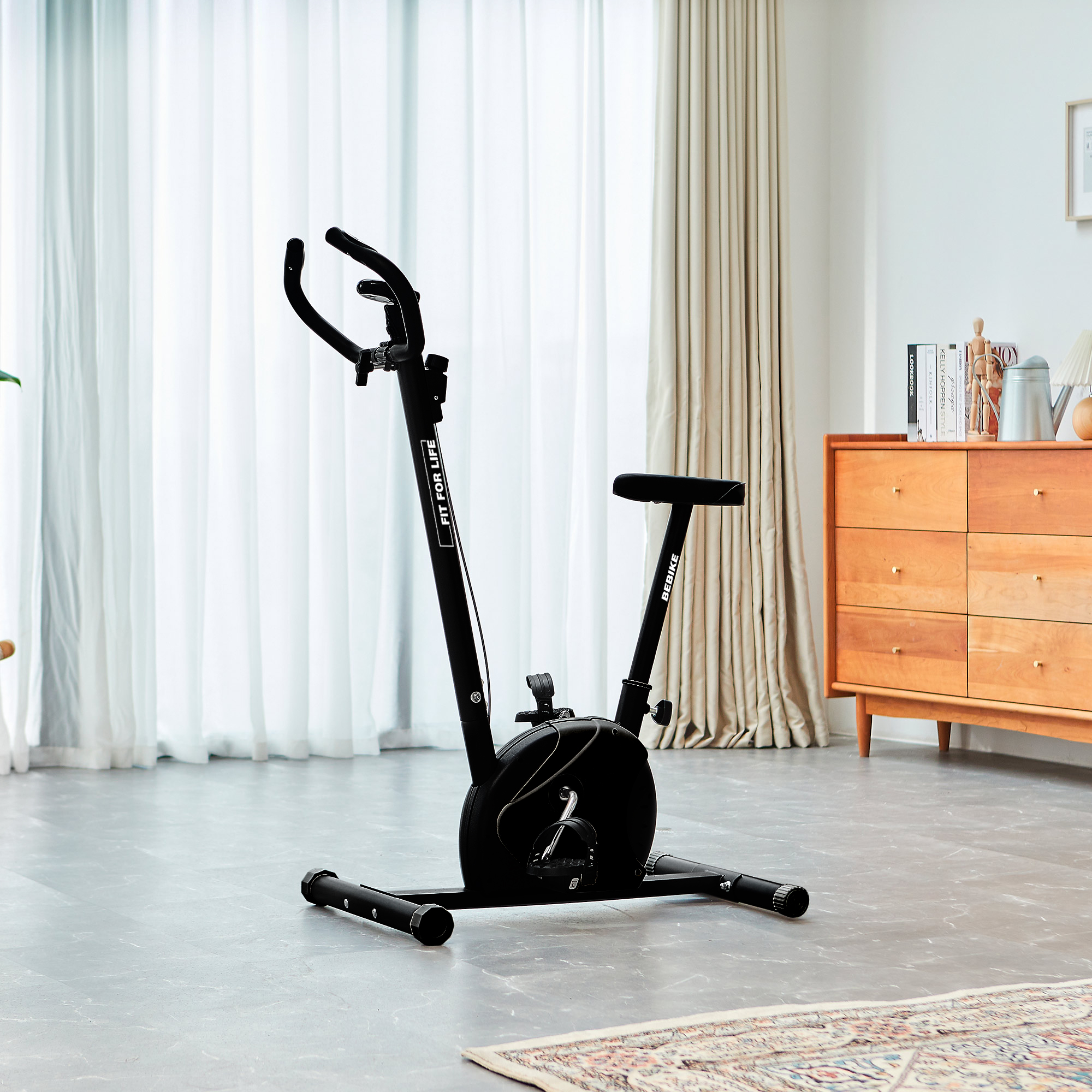 Voir la diapositive 6 : FIT FOR LIFE Vélo d'appartement Be Bike V2 - Noir