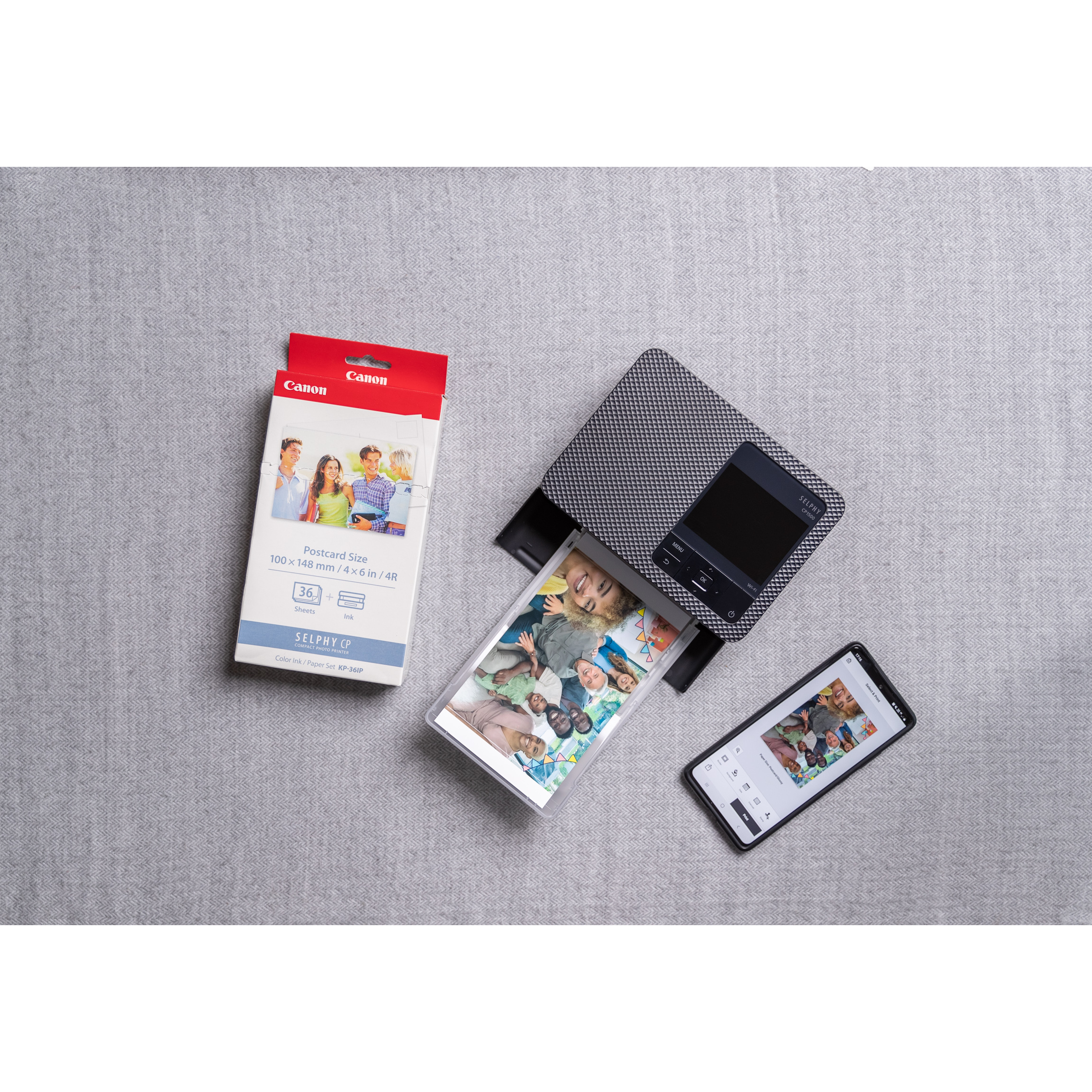 Voir la diapositive 9 : CANON Pack Imprimante photo portable Selphy couleur CP1500 Noir + 54 impressions