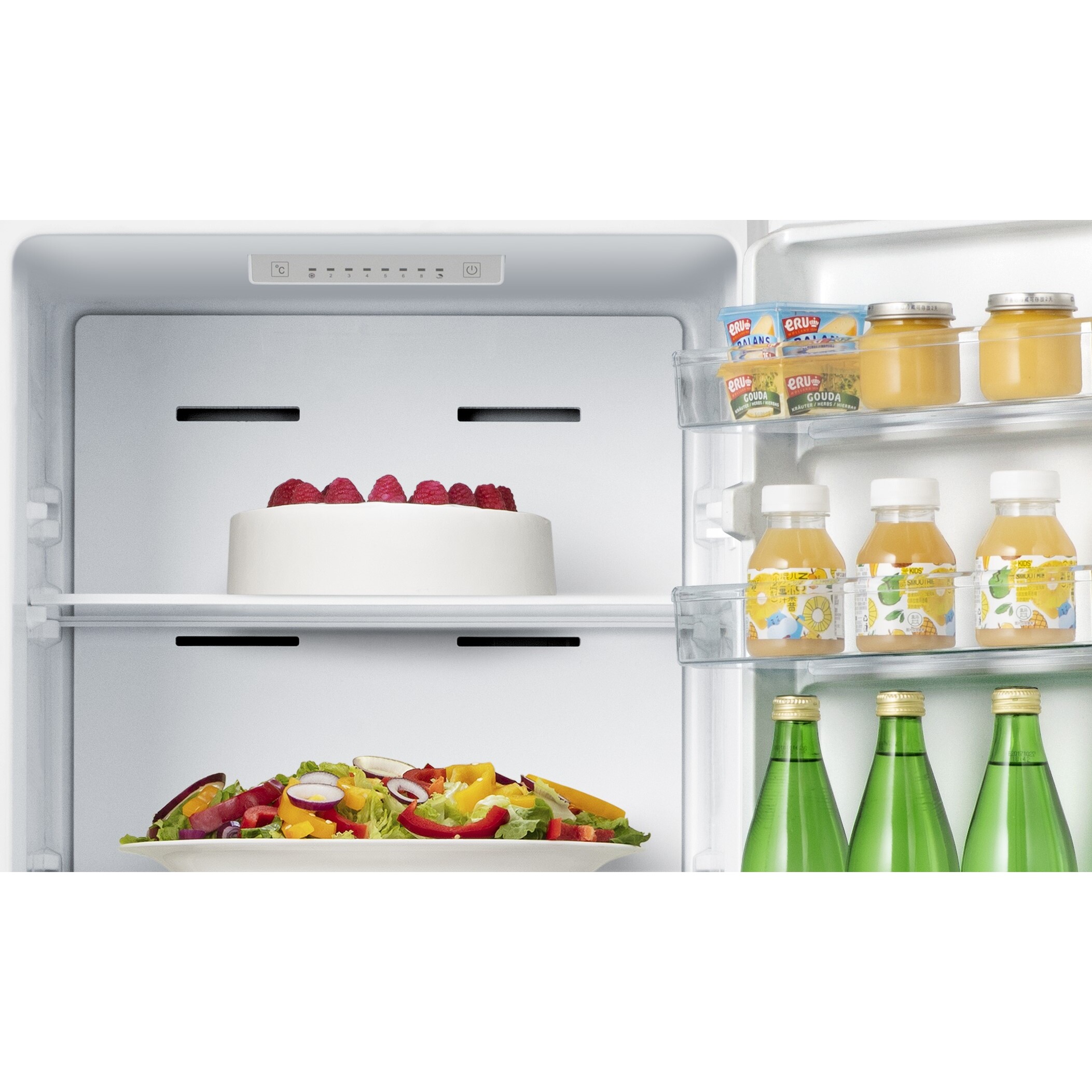 Voir la diapositive 6 : HISENSE Réfrigérateur combiné FCN255WDE, 255 L, Froid ventilé No Frost, E