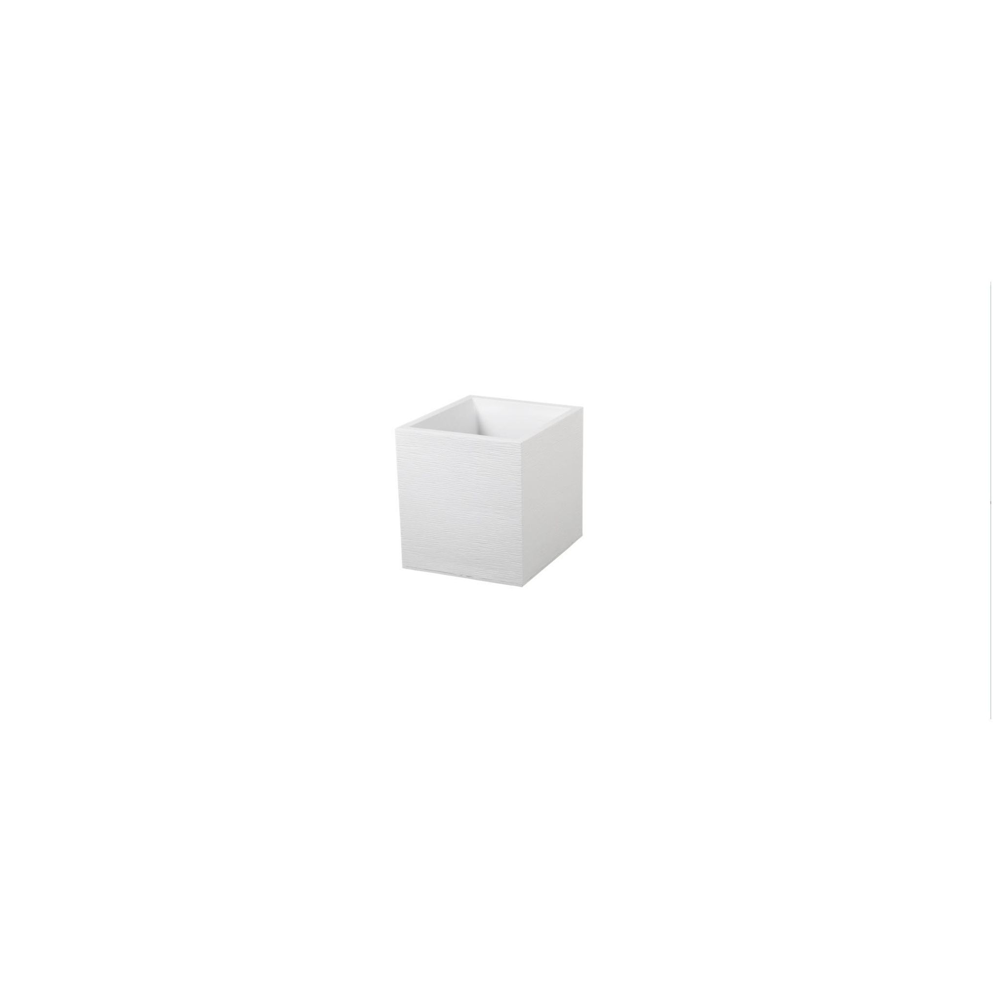 POETIC Pot carré Graphit Up blanc 29.5 cm - 21L