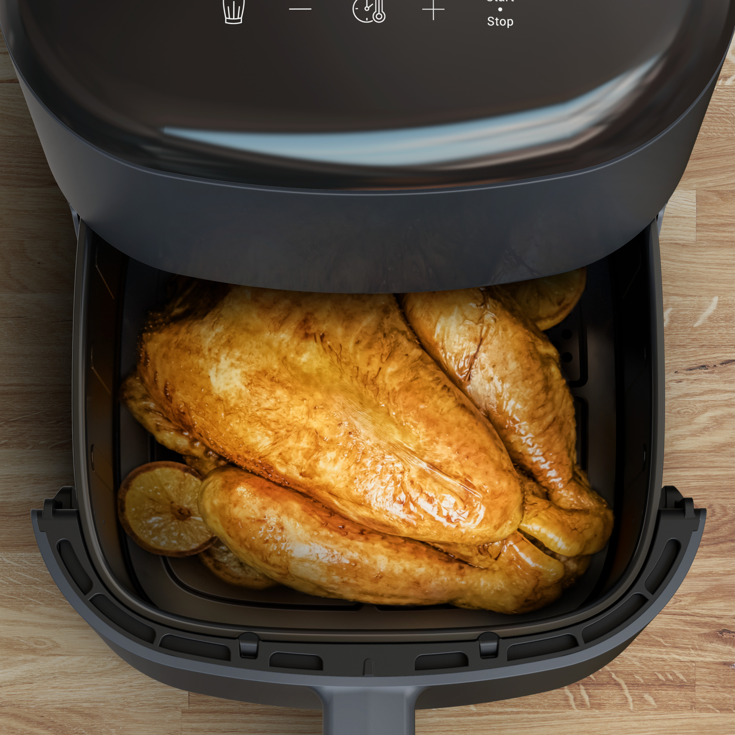 Voir la diapositive 7 : MOULINEX Friteuse sans huile à air chaud EZ245B20 - Noir