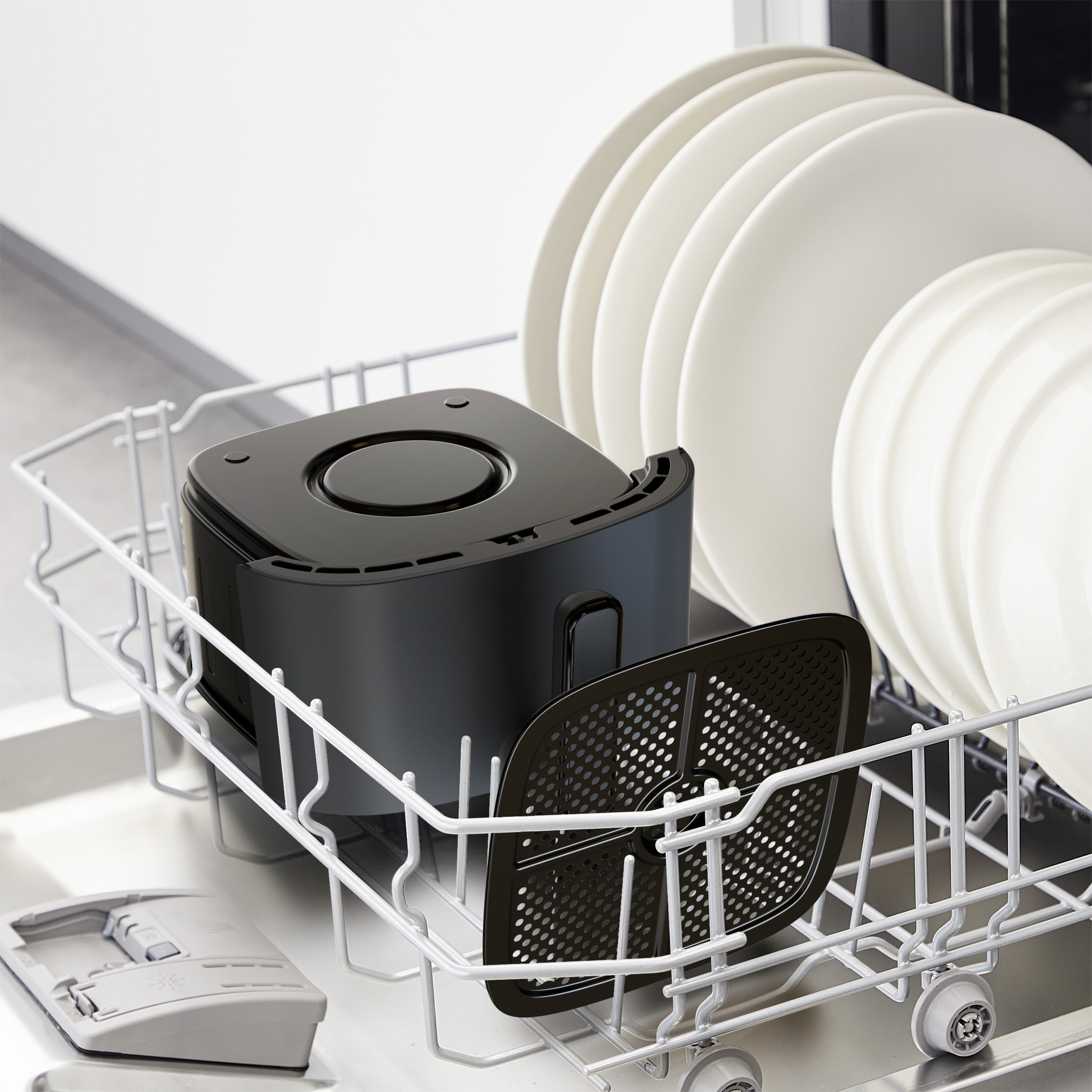 Voir la diapositive 8 : MOULINEX Friteuse sans huile à air chaud EZ245B20 - Noir