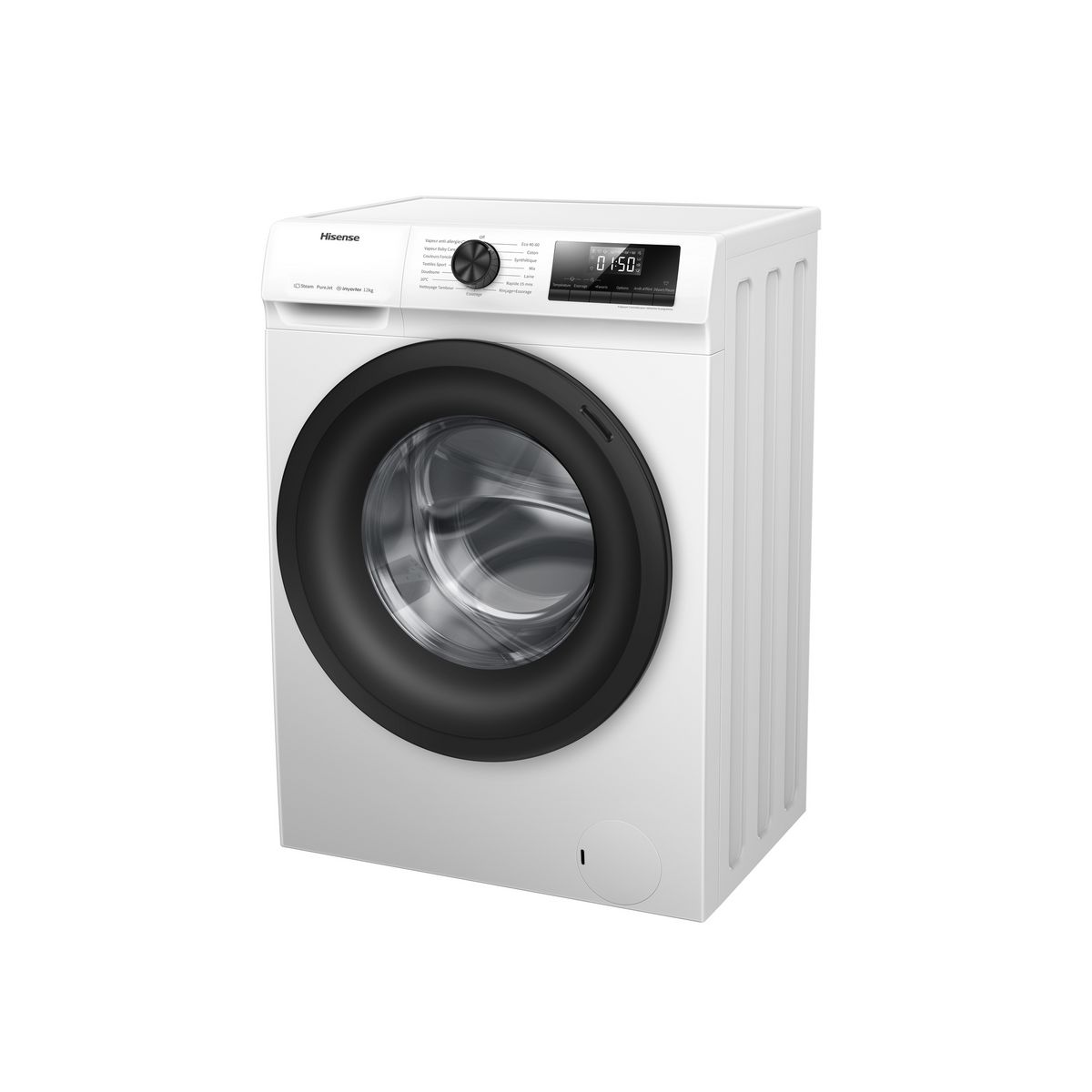HISENSE Lave linge hublot à induction WFQE1214EVJM, 12 kg, 1400 T/min, A