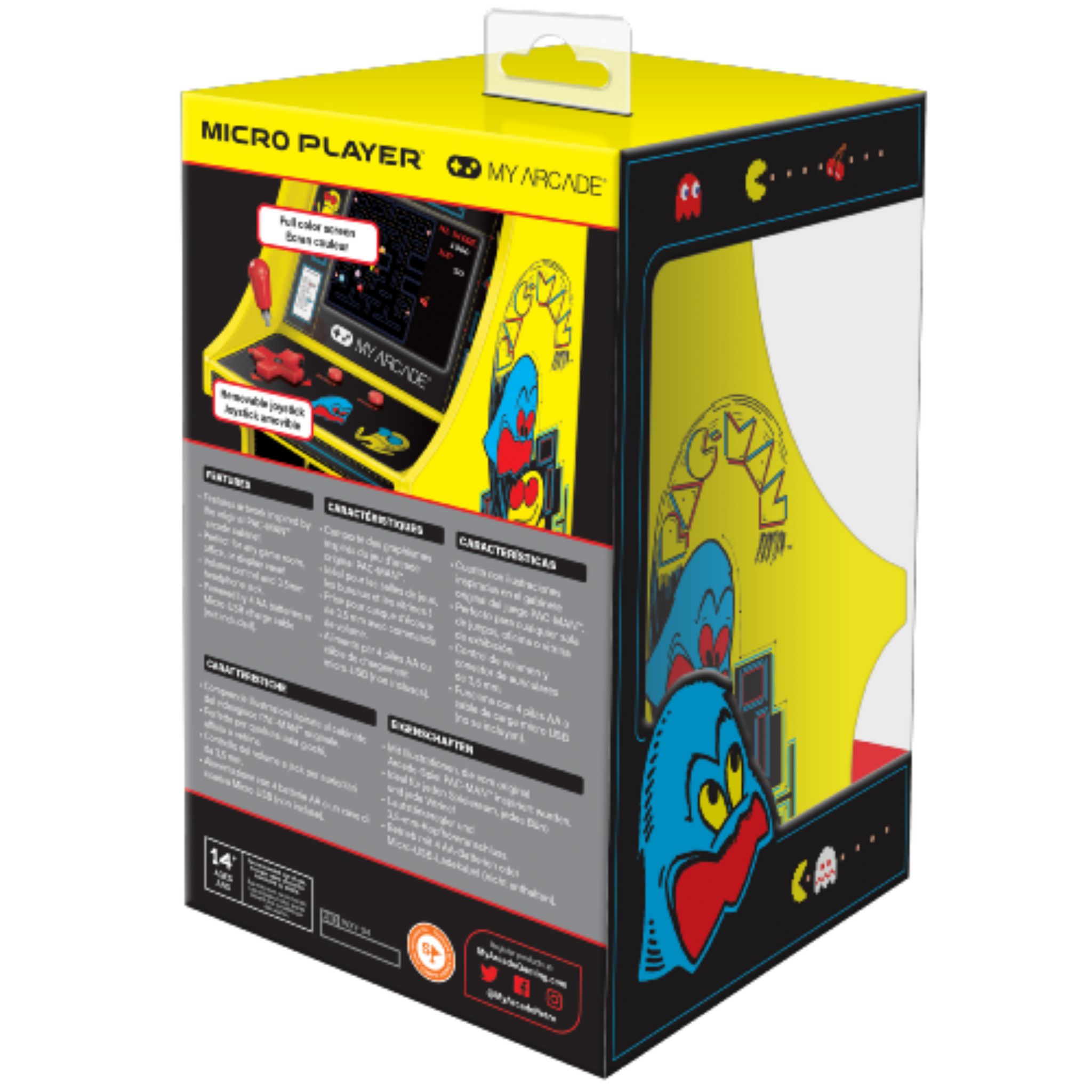 Voir la diapositive 2 : Mini Console Rétrogaming - Borne d'Arcade Pac-Man