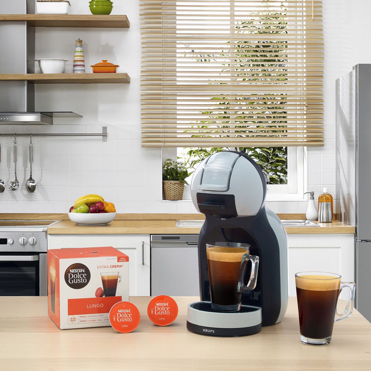 KRUPS Machine à café Dolce Gusto nescafé mini me YY4892FD - Gris Artic