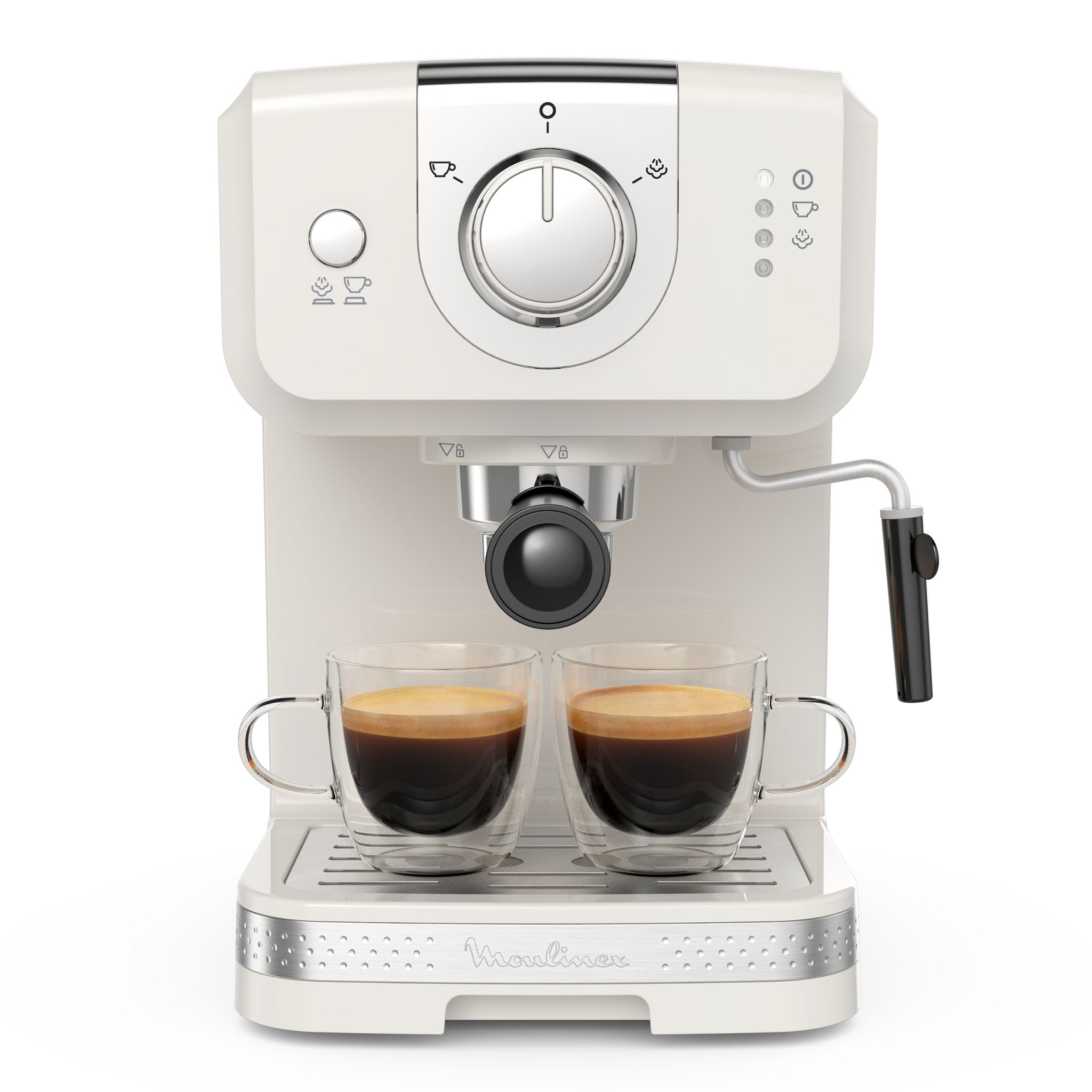 Voir la diapositive 2 : MOULINEX Machine expresso XP330A10 - Ivoire