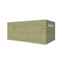 Voir la diapositive 2 : WOODLANDS Abri de jardin en bois QBH2 510X300 - traité autoclave en autoclave - 15m²