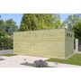 Voir la diapositive 3 : WOODLANDS Abri de jardin en bois QBH2 510X300 - traité autoclave en autoclave - 15m²