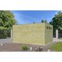 Voir la diapositive 3 : WOODLANDS Abri de jardin en bois QBH2 420X300 - traité autoclave en autoclave - 12m2