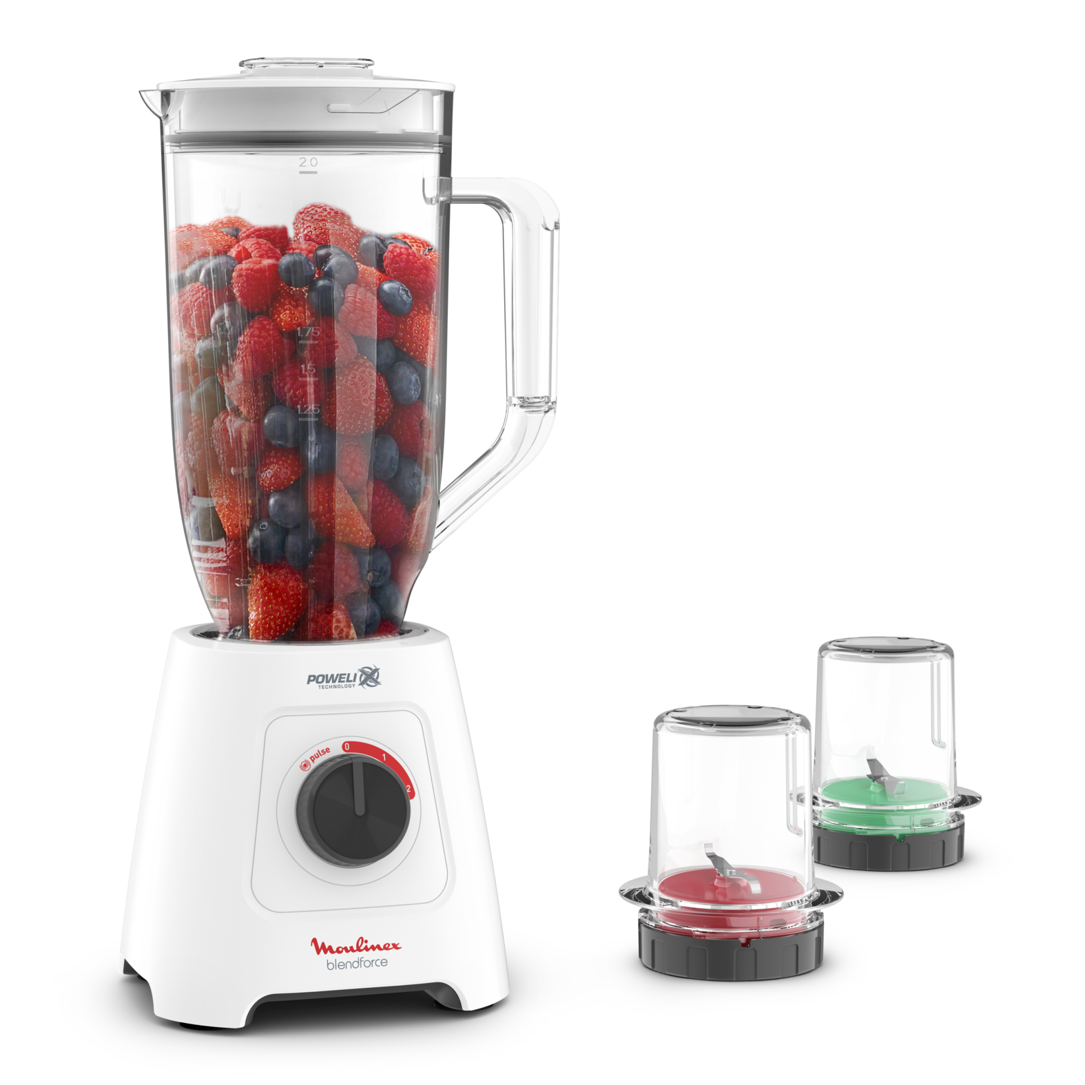 Voir la diapositive 2 : MOULINEX Blender XXL LM458110 - Blanc
