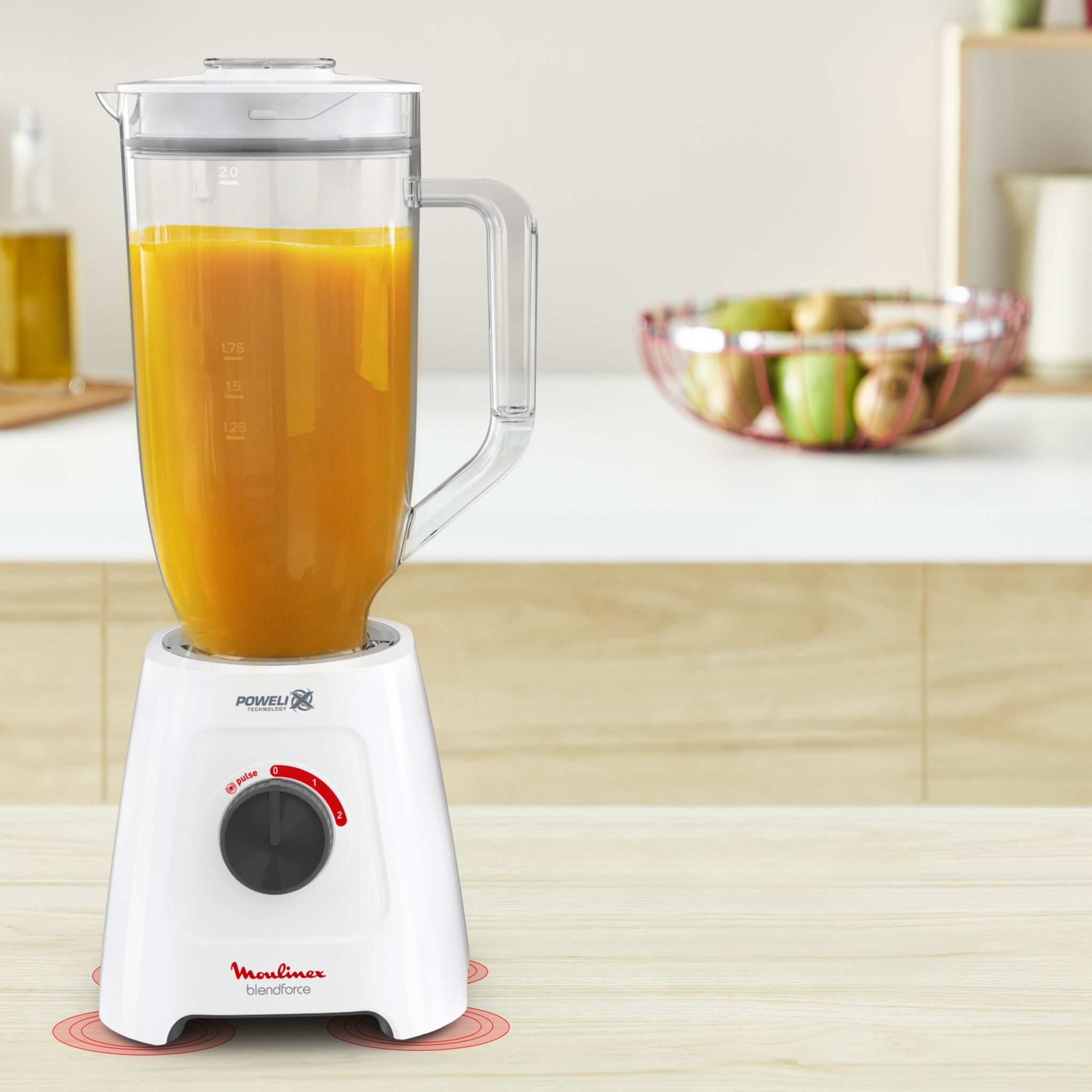 Voir la diapositive 3 : MOULINEX Blender XXL LM458110 - Blanc