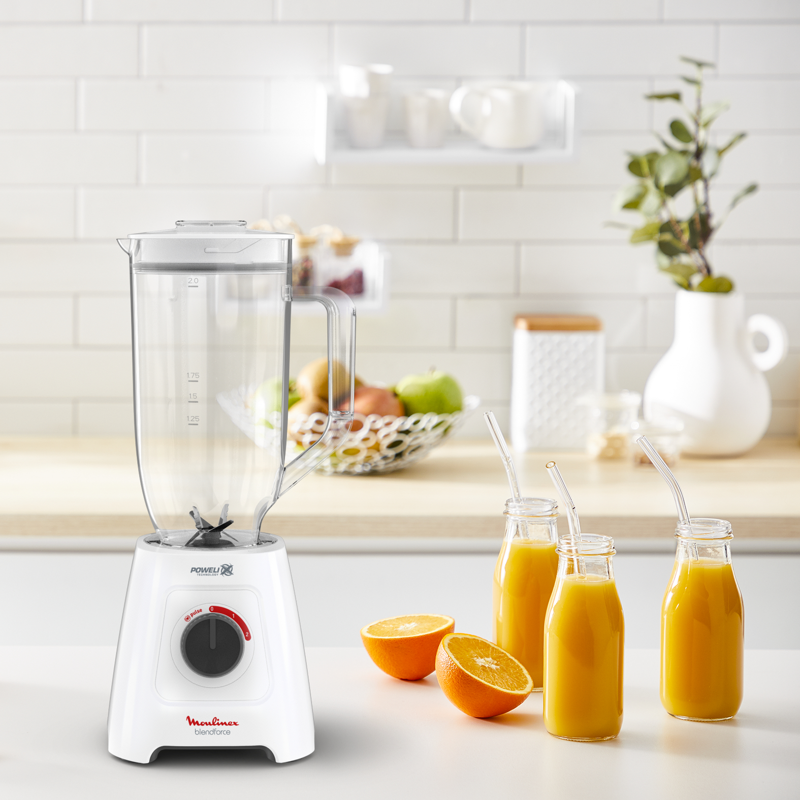 Voir la diapositive 4 : MOULINEX Blender XXL LM458110 - Blanc