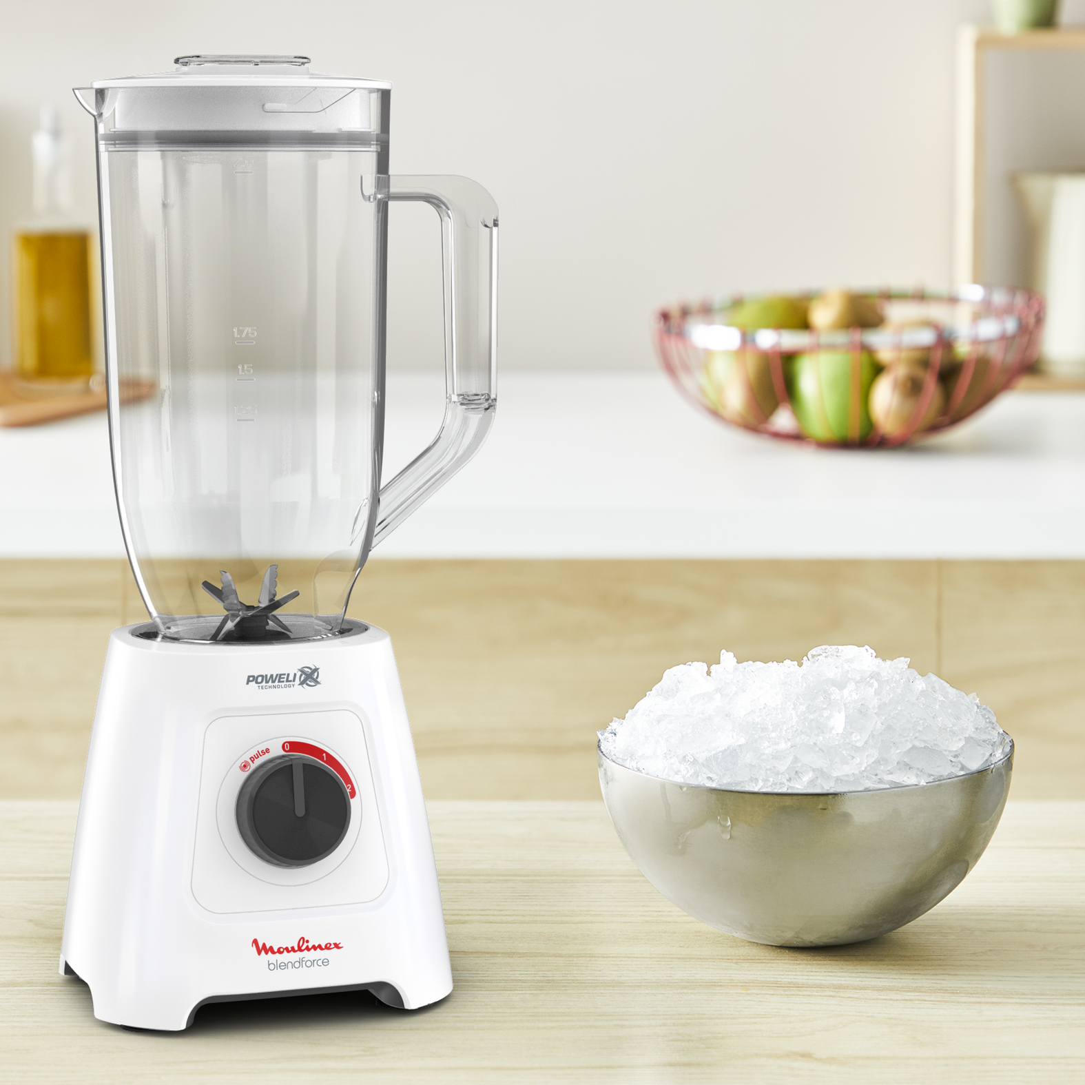 Voir la diapositive 5 : MOULINEX Blender XXL LM458110 - Blanc