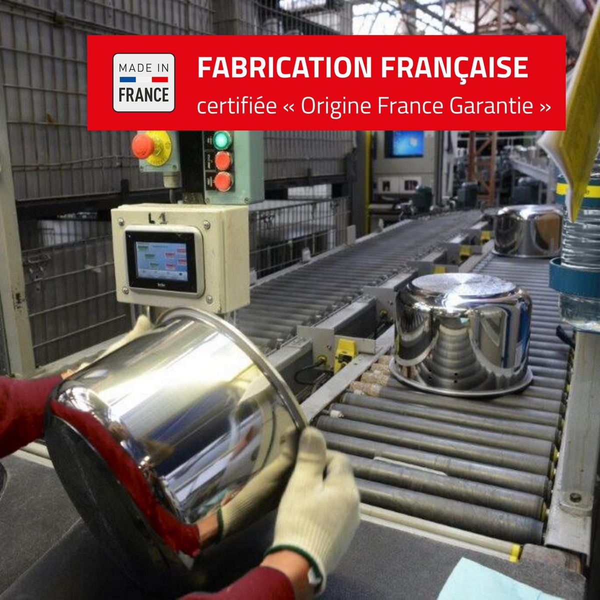 SEB Autocuiseur inox 7,5 litres tous feux dont induction CLIPSO MINUTE