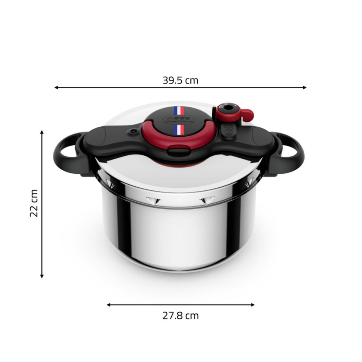 SEB Autocuiseur inox 7,5 litres tous feux dont induction CLIPSO MINUTE