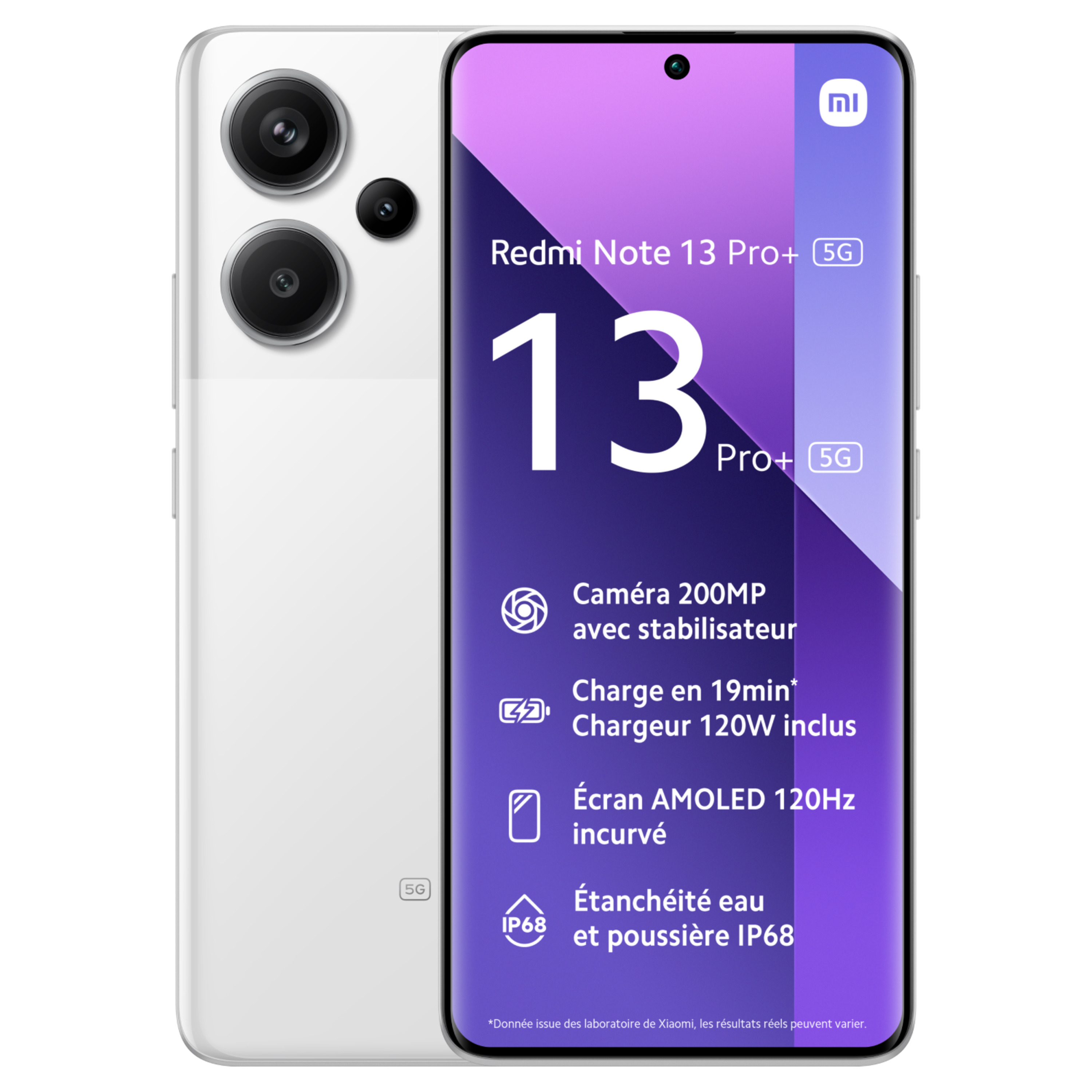 Voir la diapositive 2 : XIAOMI Redmi Note 13 Pro+ 256Go  5G - Blanc